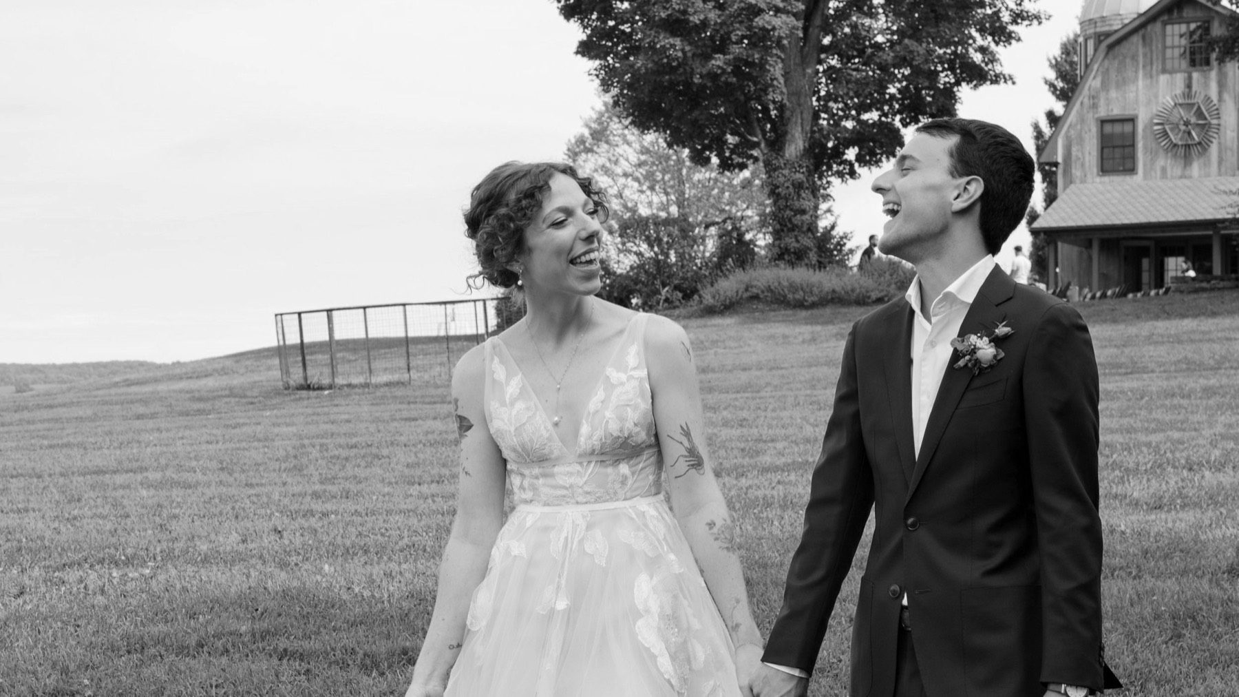 Zoie + Mark wedding ceremony at Sunny River Estates, Hudson Valley, NY