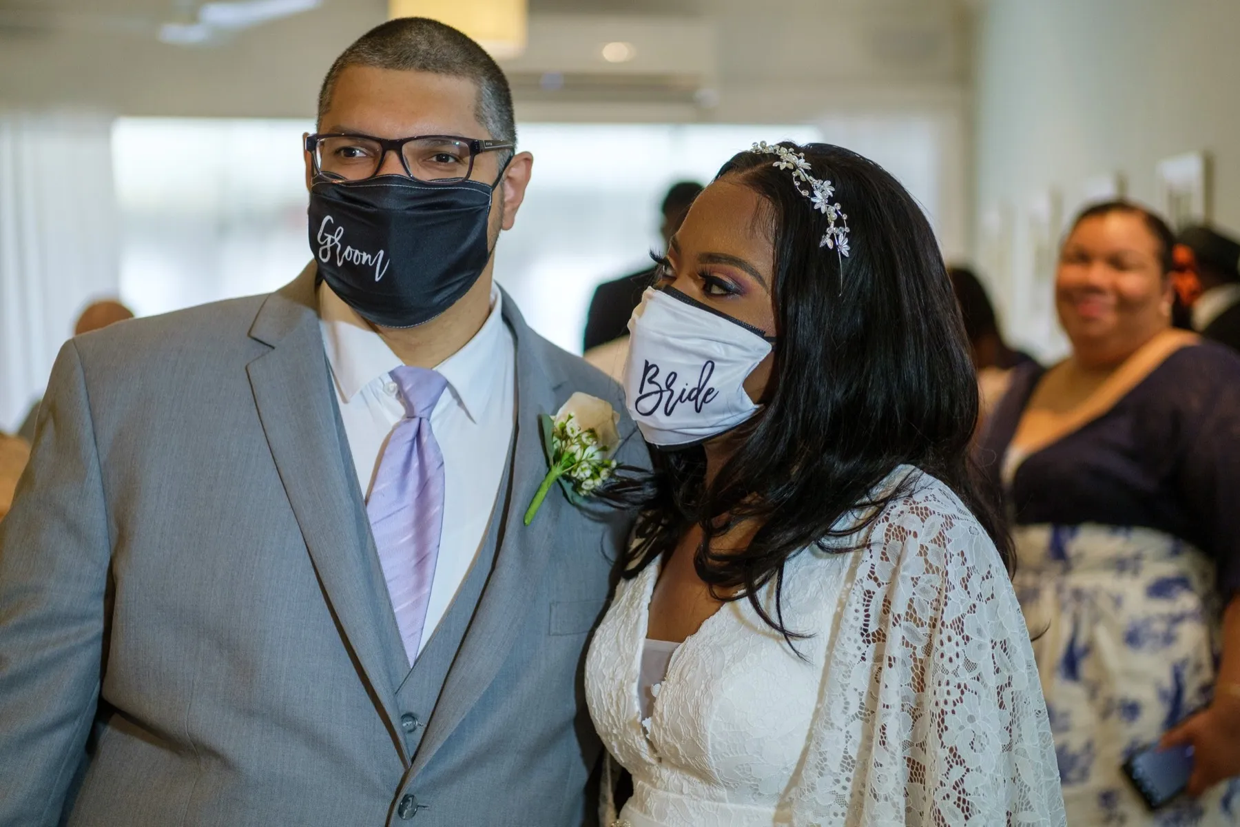 Camille + Francisco exchanging vows at My Kitchen Forest Hills, NY
