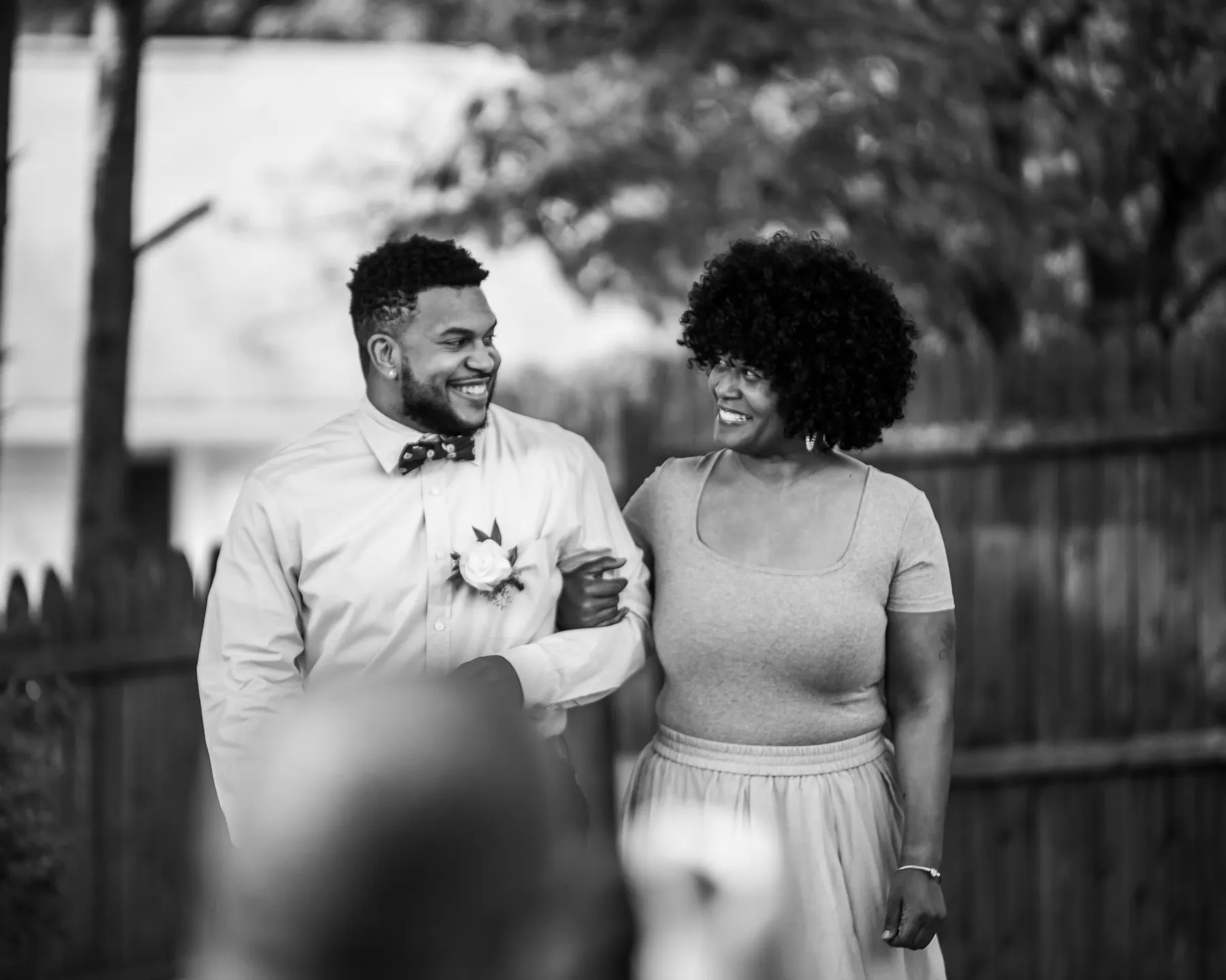 Leslie + Michael during their custom wedding ceremony