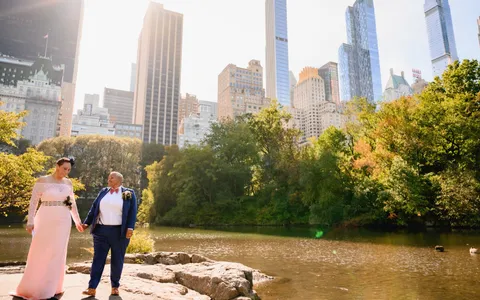 A New York City skyline view for vow renewal inspiration