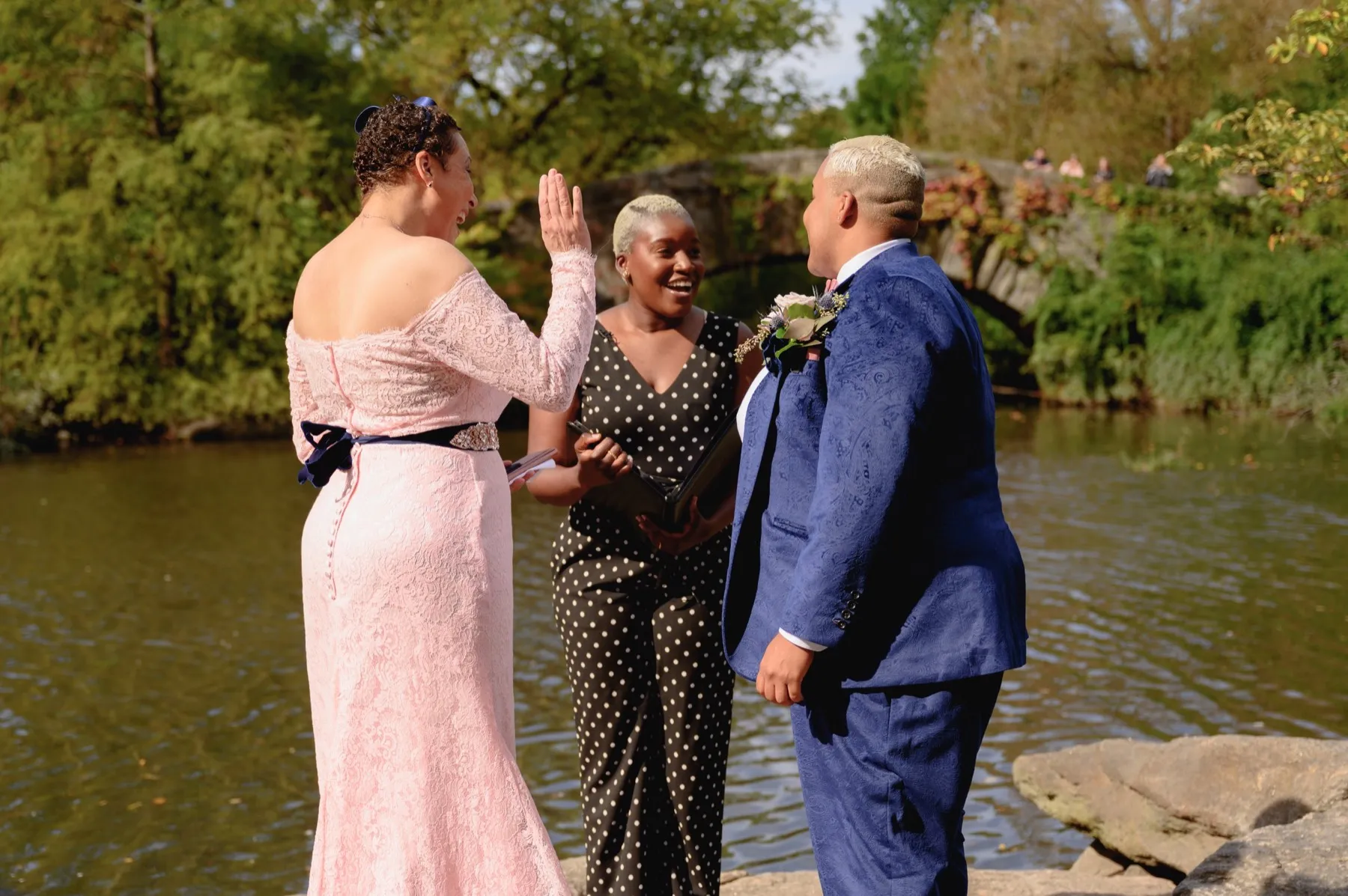 Veronica + Julie during their vow renewal ceremony
