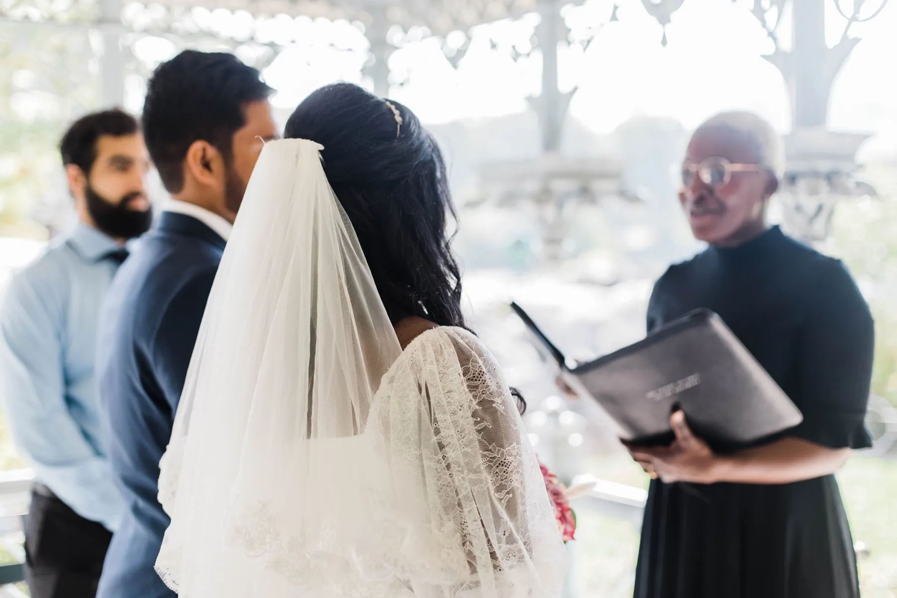 Clashani + Gihan during their elopement ceremony
