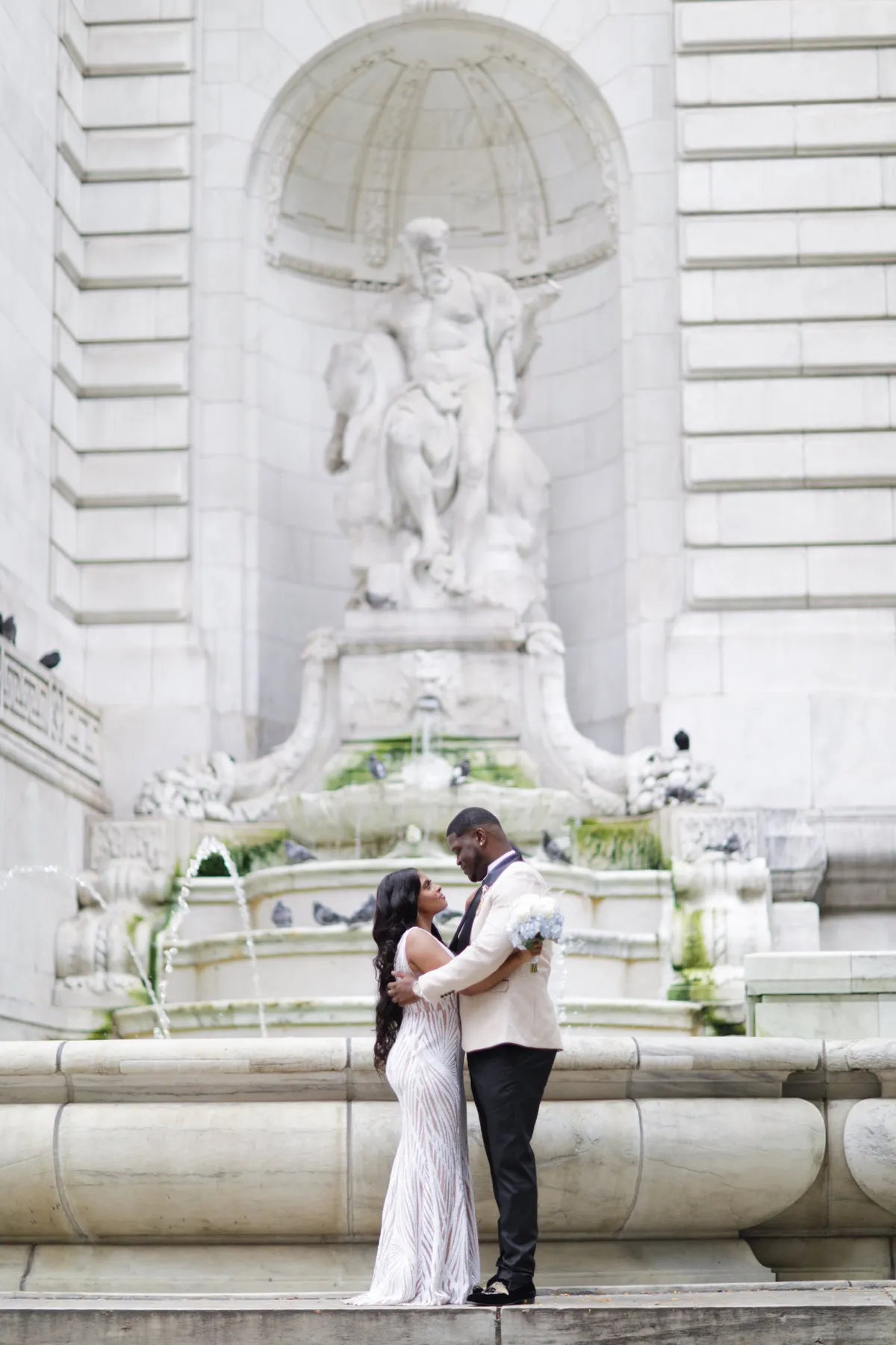 Patricia + Allen during their custom wedding ceremony