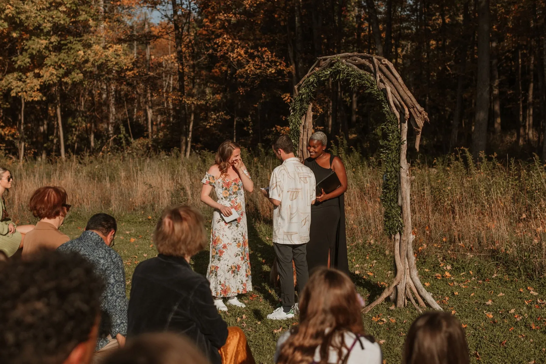 Wedding day moment for Makena + Eric at New Beginnings Farmstead, Kingston, NY