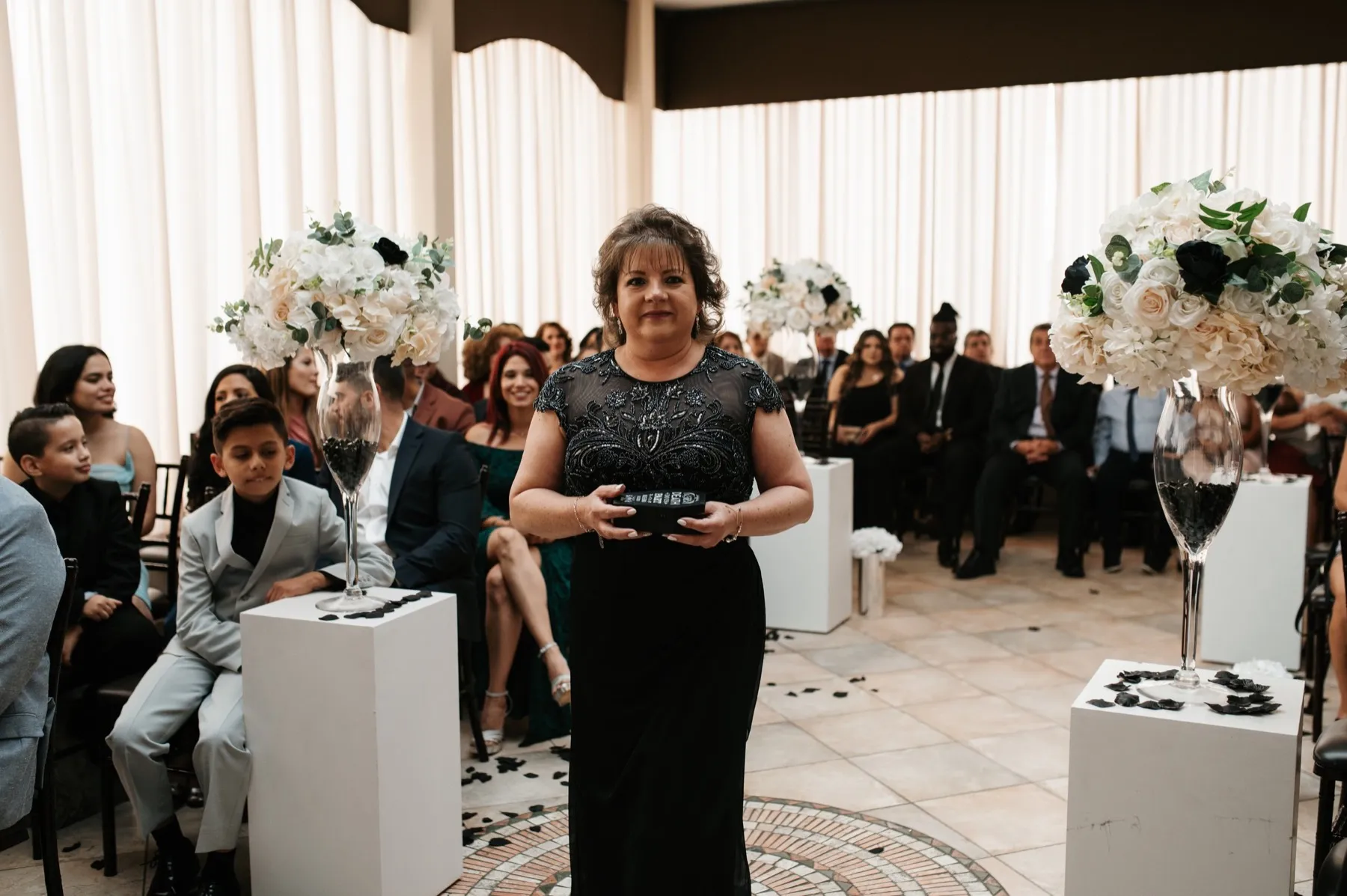 Erika + Willie wedding ceremony at The Elan, Lodi, NJ
