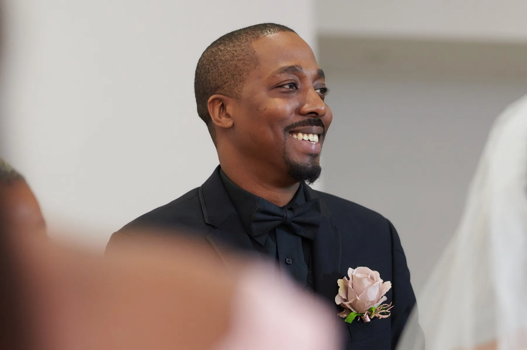 Danielle + Jermaine exchanging vows at The J Loft, Brooklyn, NY Sister venue: W Loft Weddings