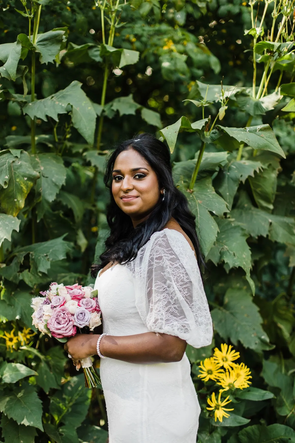 Clashani + Gihan during their elopement ceremony