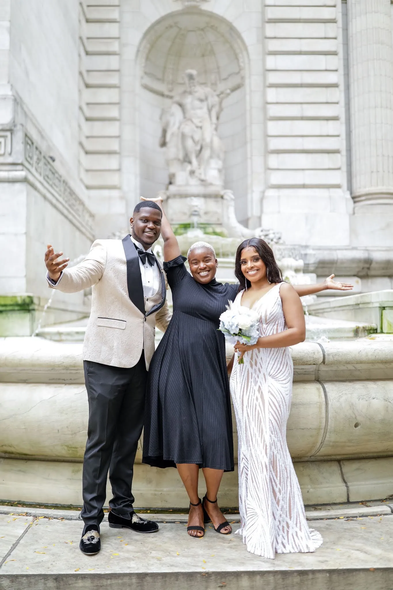 Patricia + Allen during their custom wedding ceremony