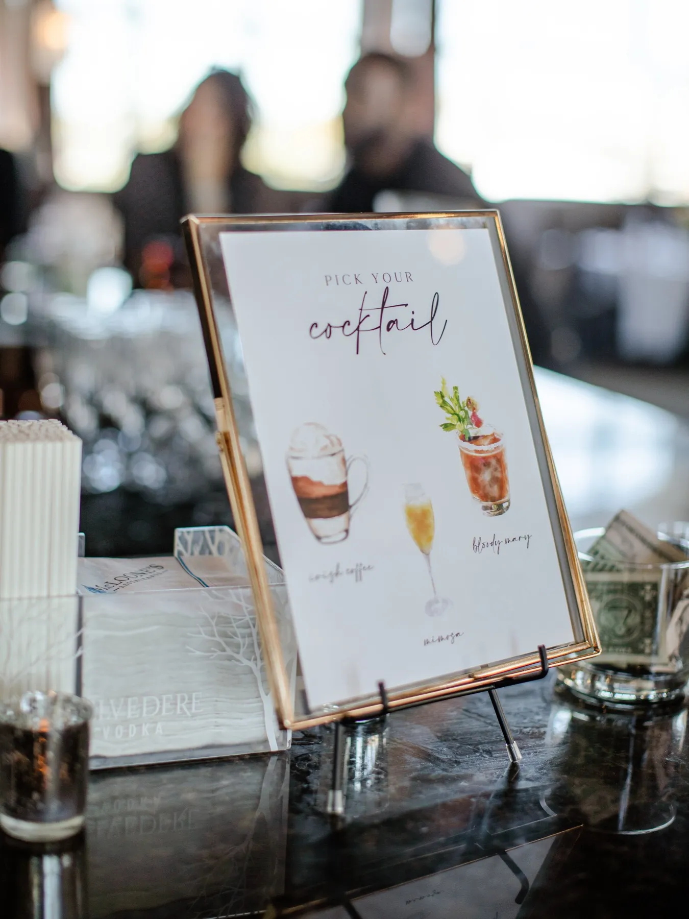 Gina + Matt wedding portrait at Tim McLoone's Supper Club, Asbury Park NJ