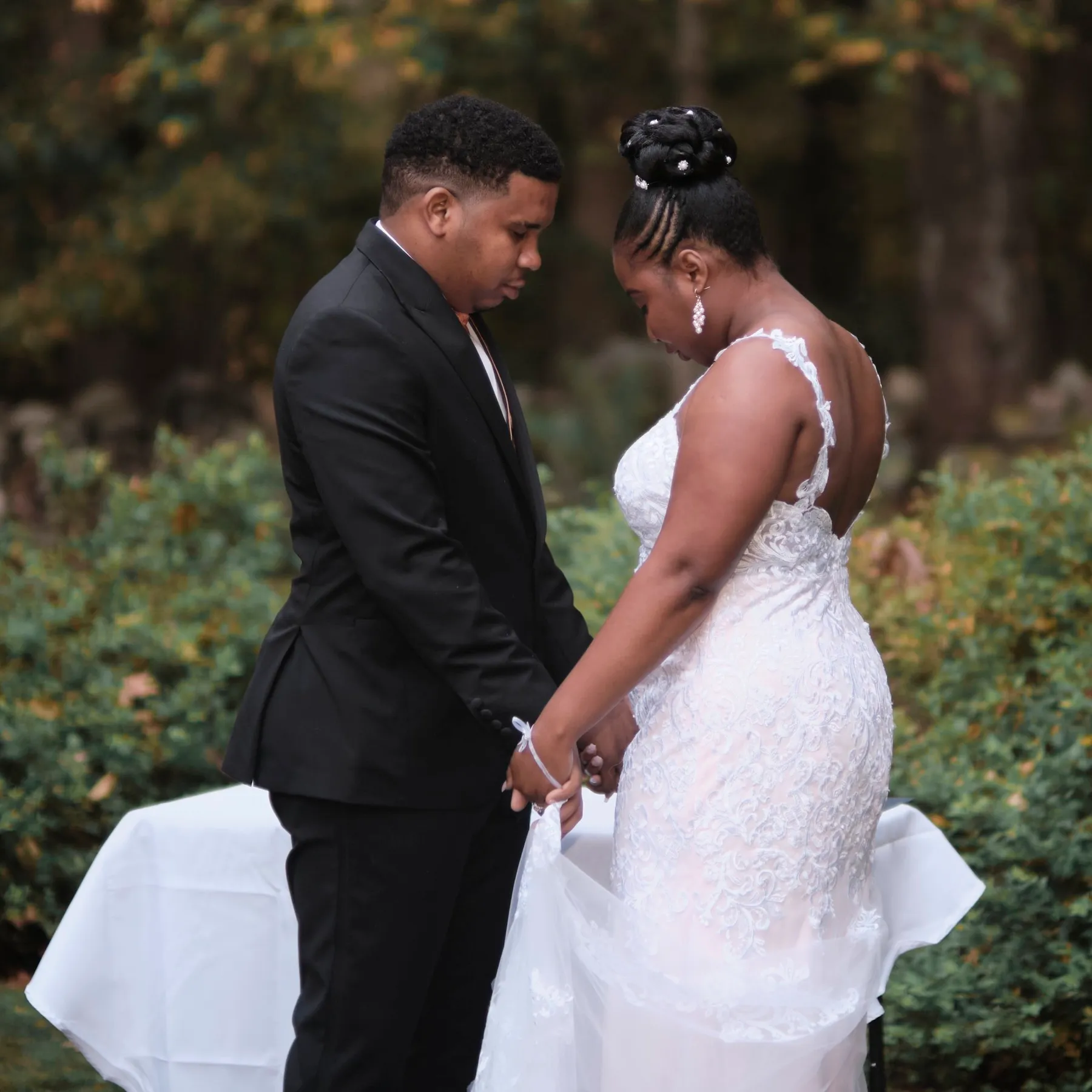 Hygdrea + Alex celebrating after the ceremony at East Hampton, CT