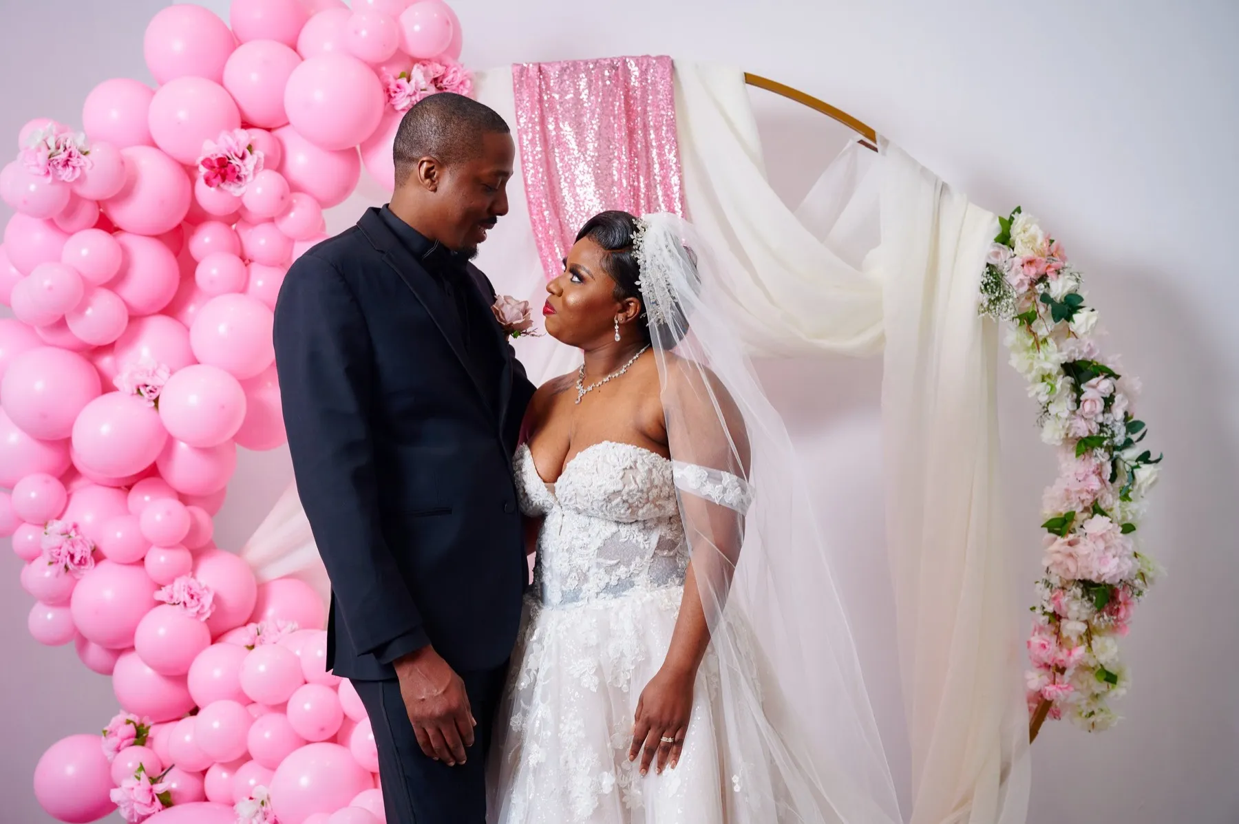 Wedding day moment for Danielle + Jermaine at The J Loft, Brooklyn, NY Sister venue: W Loft Weddings
