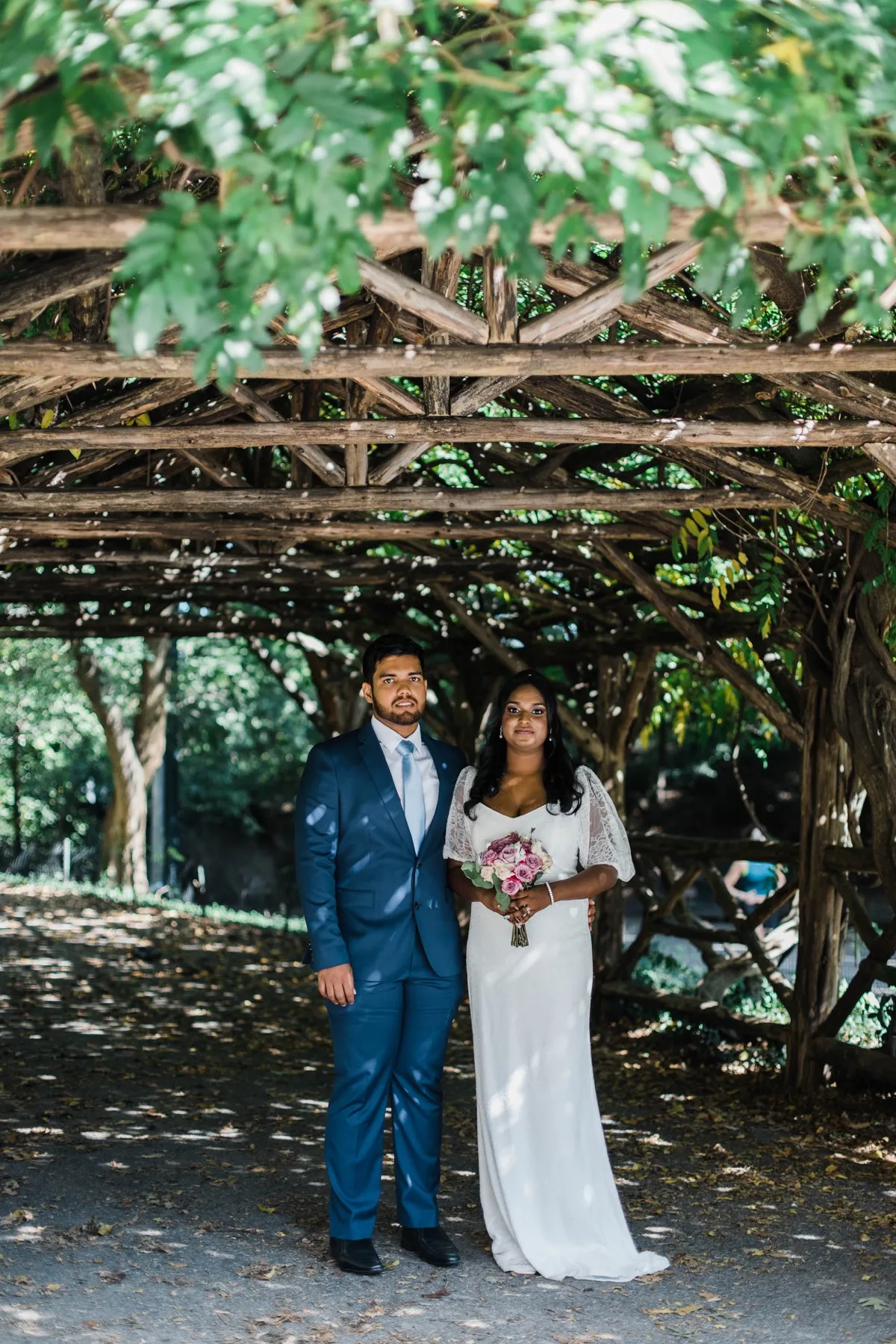 Wedding day moment for Clashani + Gihan at Ladies Pavilion, Central Park Wedding