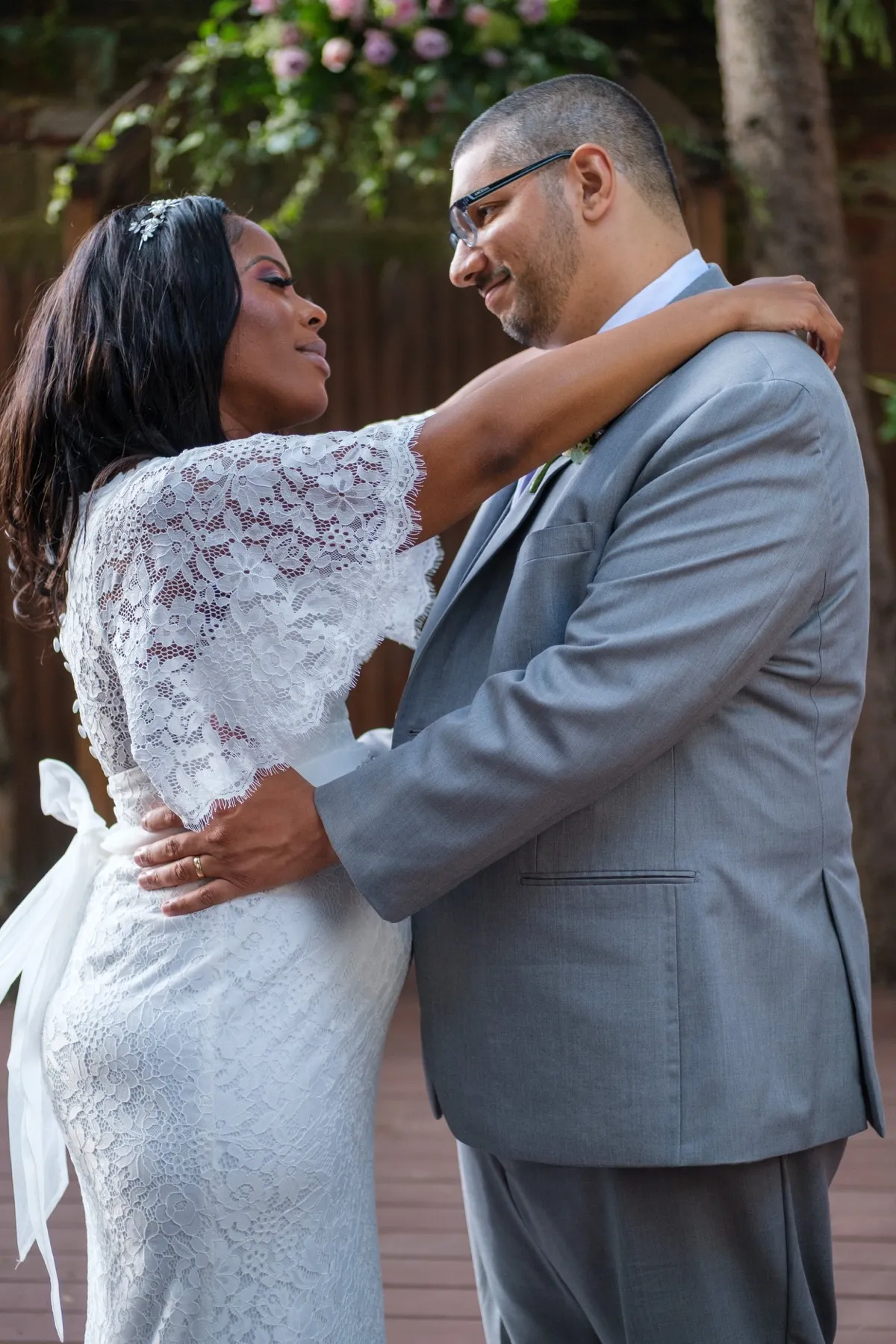 Camille + Francisco wedding ceremony at My Kitchen Forest Hills, NY
