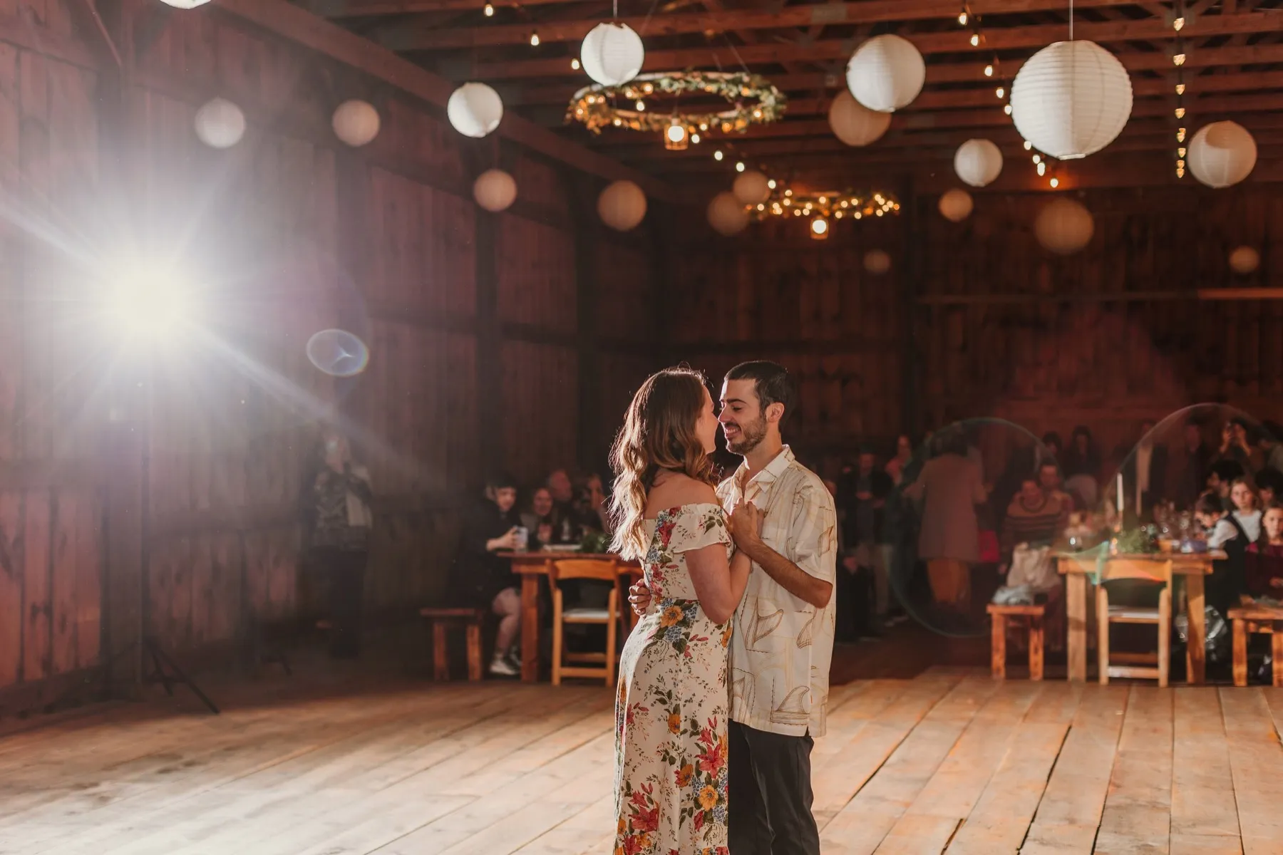 Makena + Eric wedding ceremony at New Beginnings Farmstead, Kingston, NY