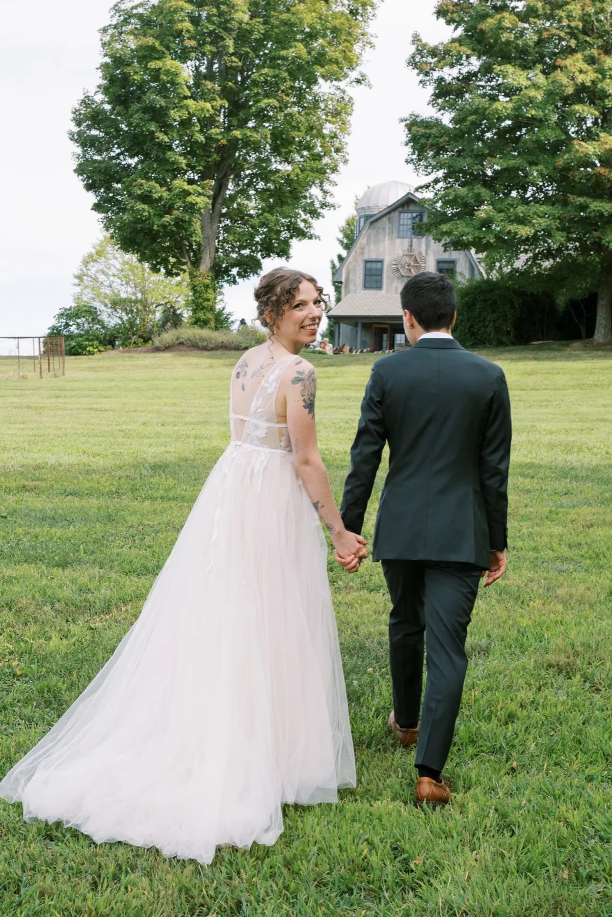 Zoie + Mark wedding ceremony at Sunny River Estates, Hudson Valley, NY