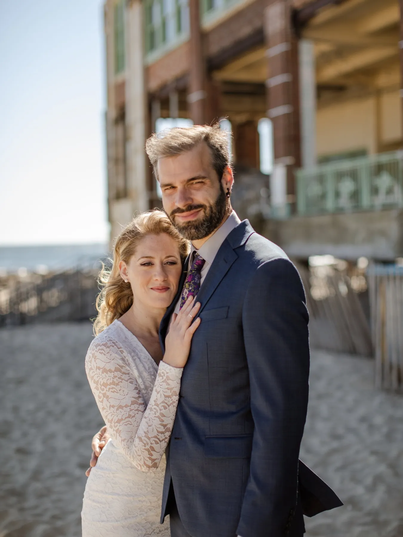 Wedding day moment for Gina + Matt at Tim McLoone's Supper Club, Asbury Park NJ