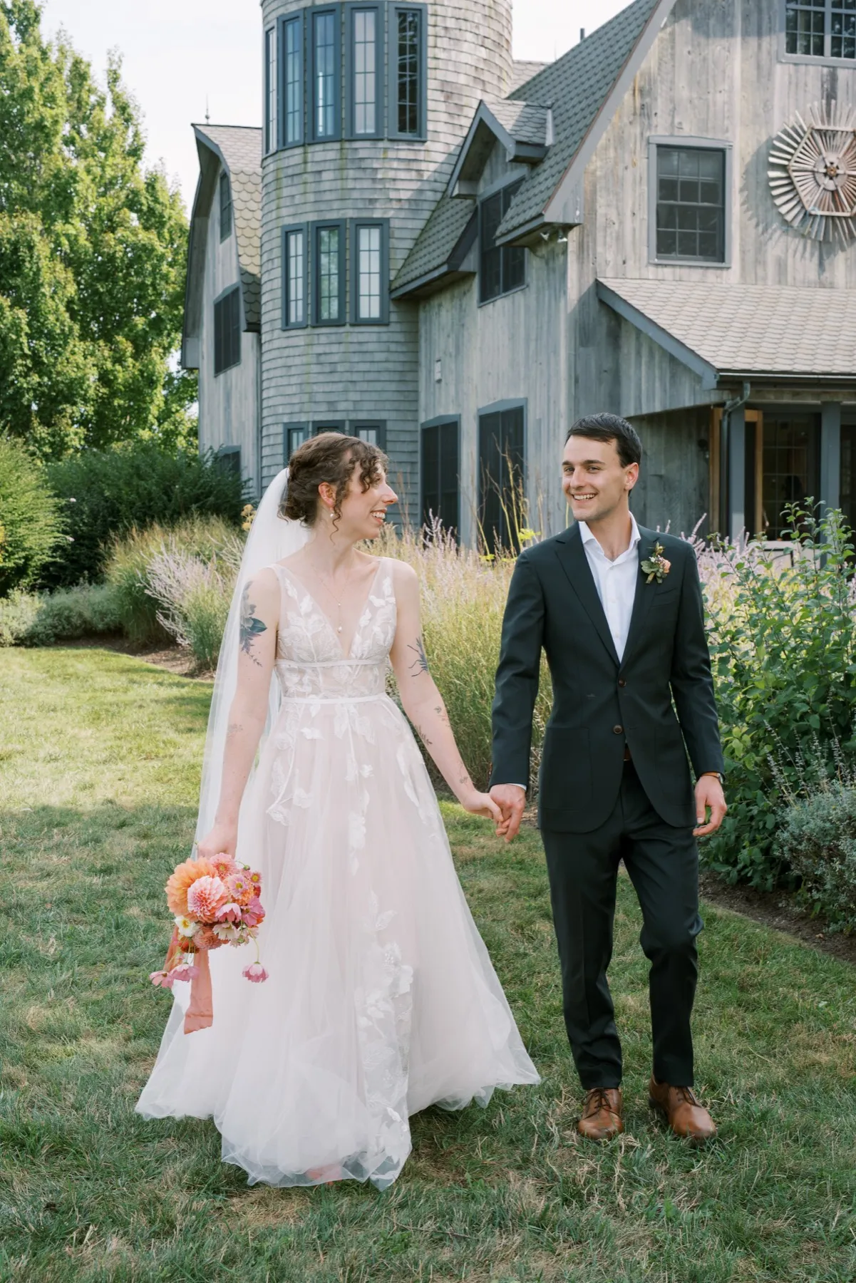 Wedding day moment for Zoie + Mark at Sunny River Estates, Hudson Valley, NY