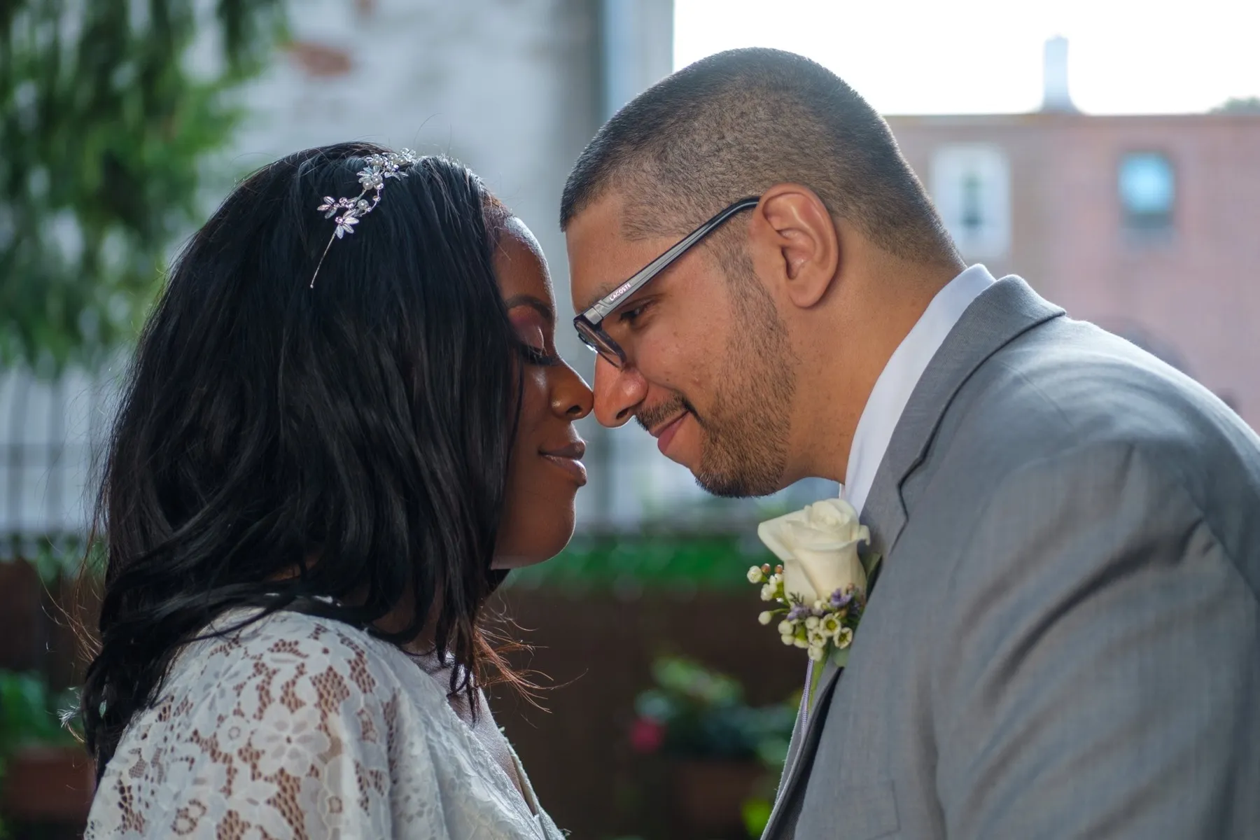 Camille + Francisco wedding ceremony at My Kitchen Forest Hills, NY