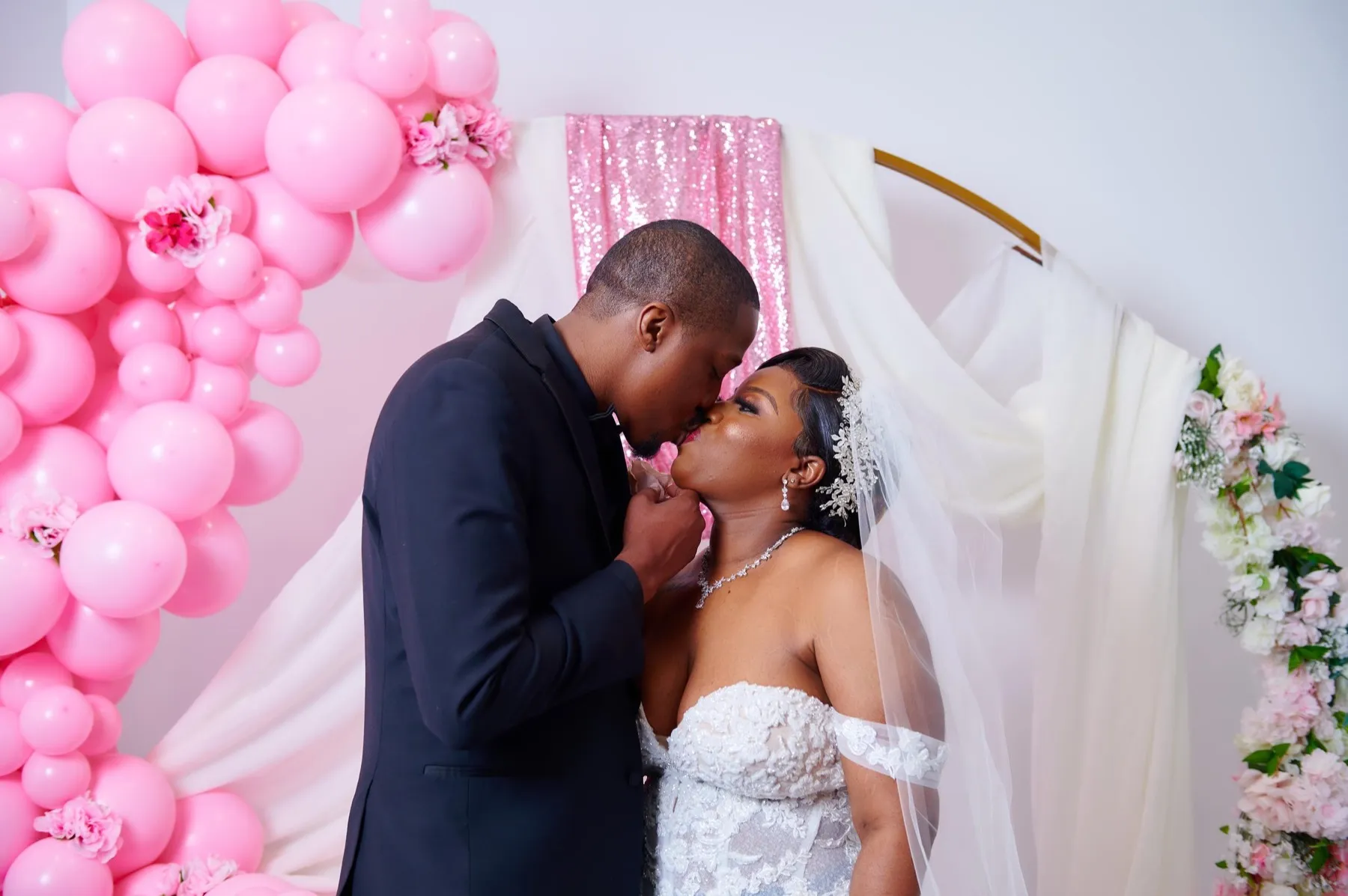 Danielle + Jermaine wedding ceremony at The J Loft, Brooklyn, NY Sister venue: W Loft Weddings