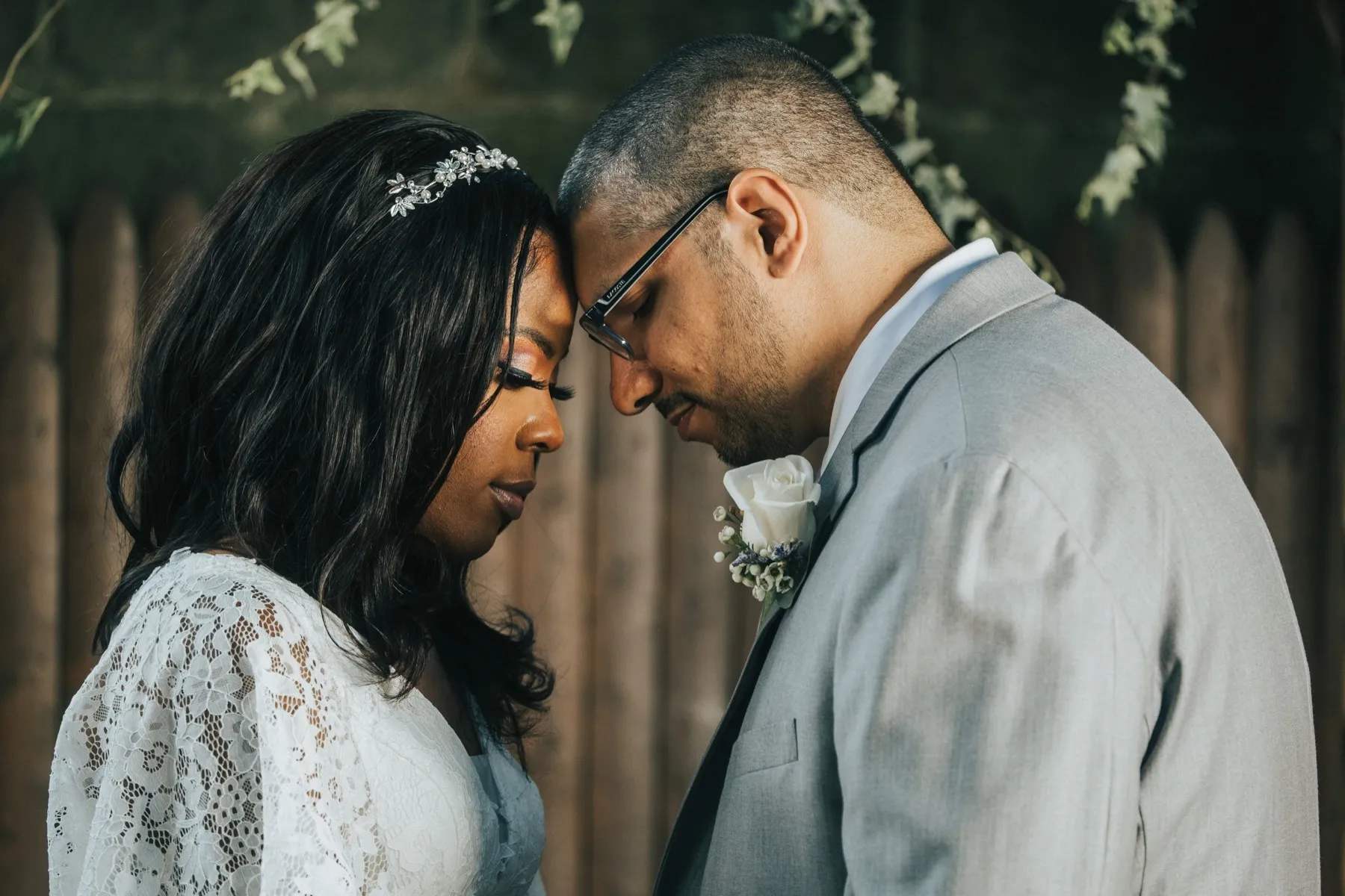 Camille + Francisco exchanging vows at My Kitchen Forest Hills, NY