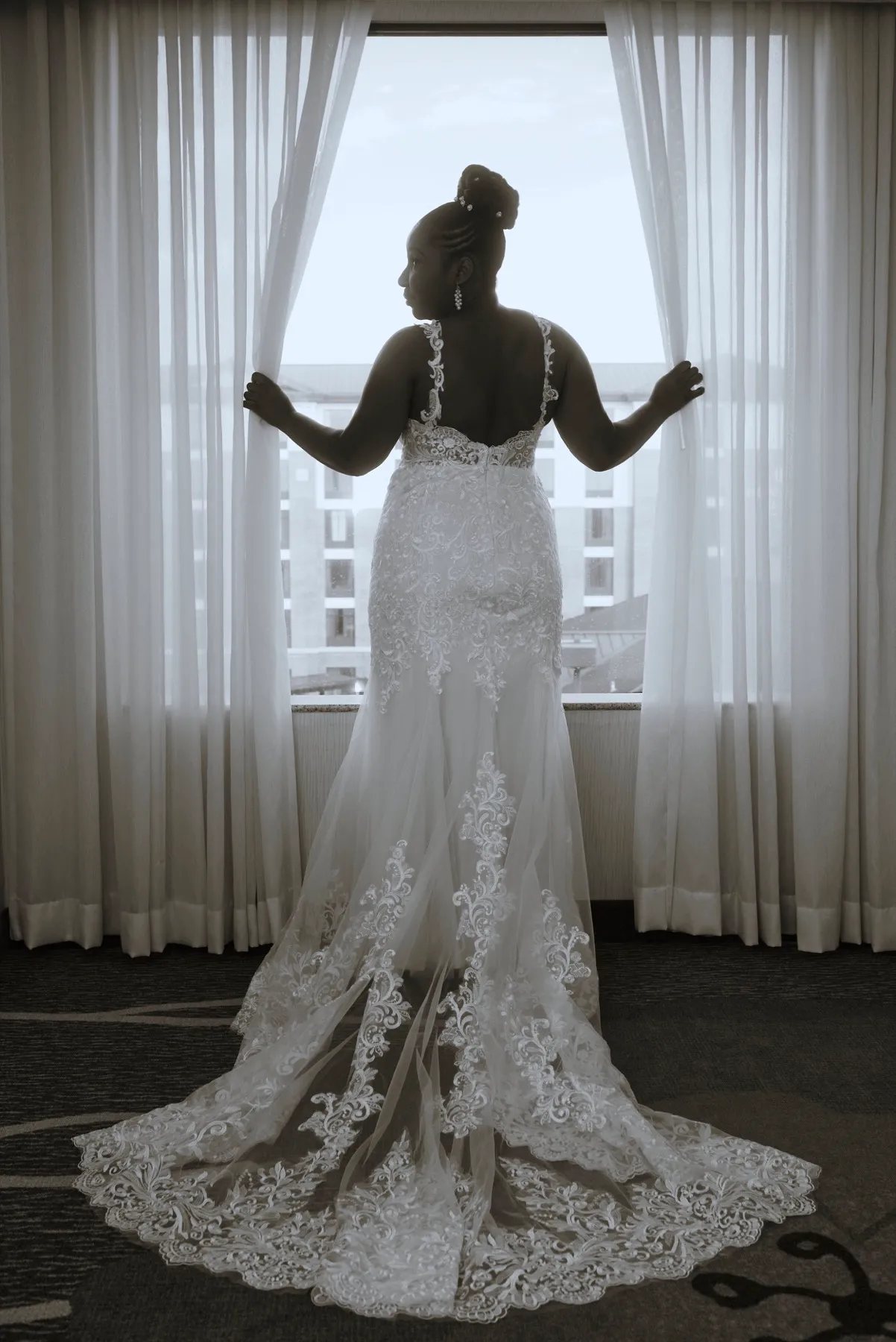 Hygdrea + Alex during their custom wedding ceremony
