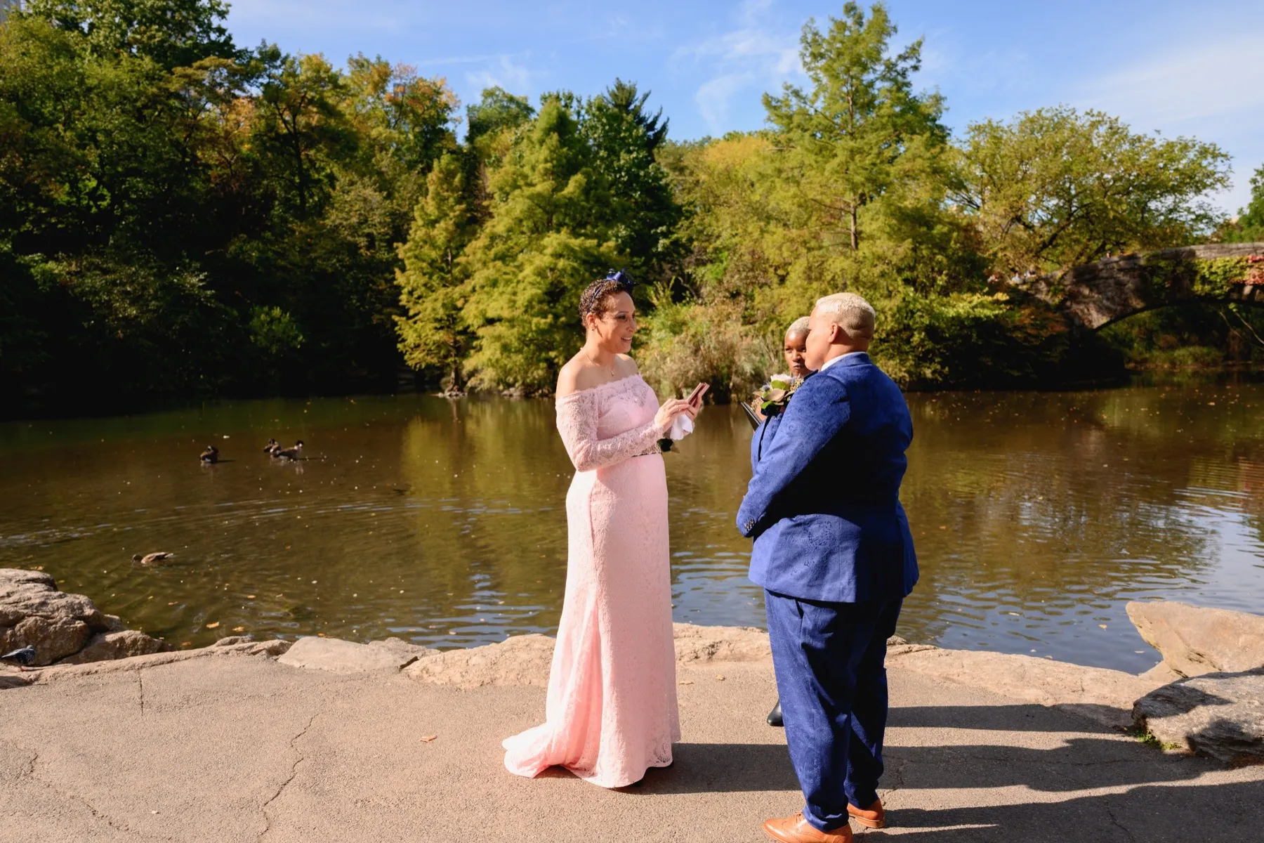 Veronica + Julie during their vow renewal ceremony