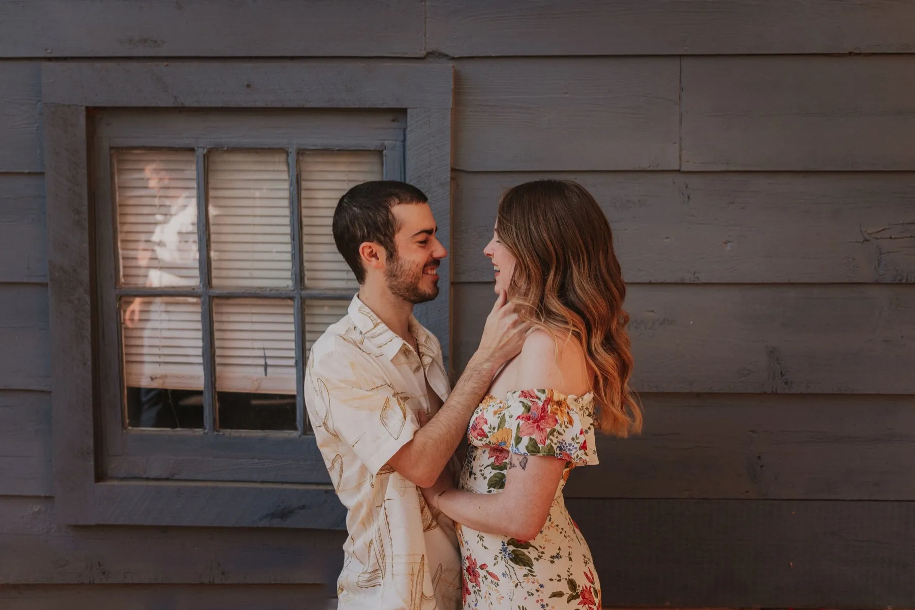 Makena + Eric during their secular wedding ceremony