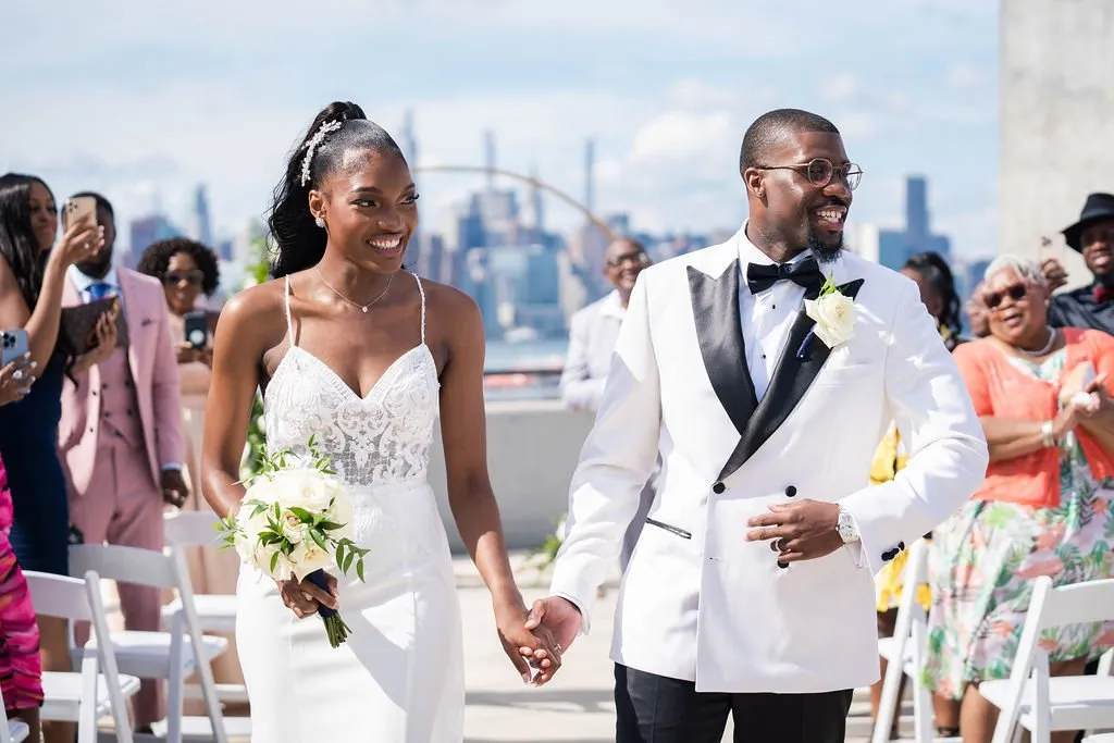 Wedding day moment for Arielle + Romell at The W Loft, Brooklyn, NY