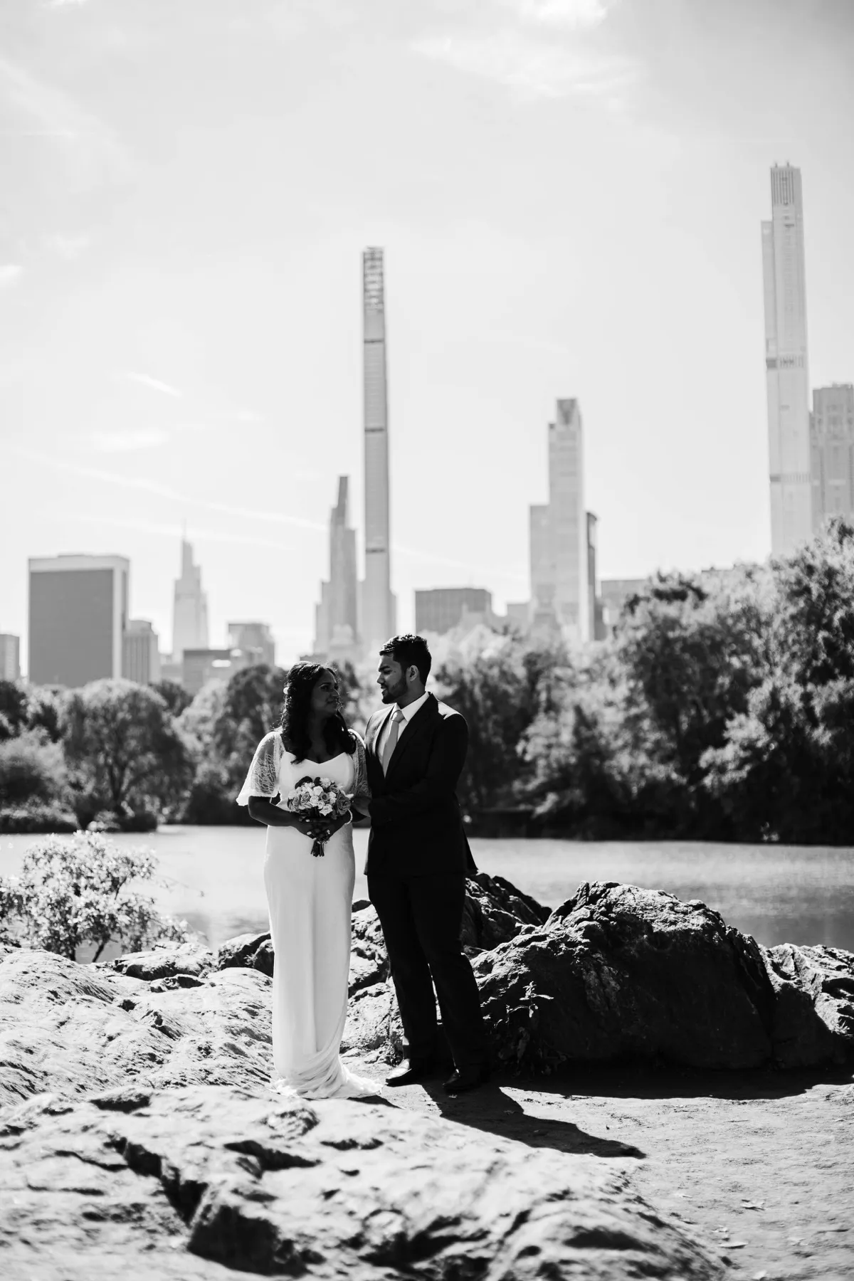 Wedding day moment for Clashani + Gihan at Ladies Pavilion, Central Park Wedding