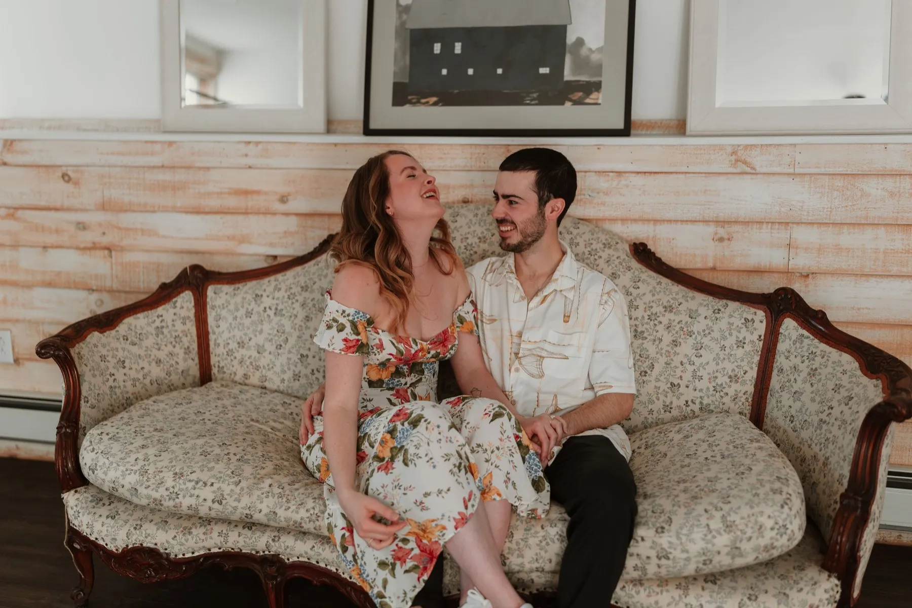 Makena + Eric during their secular wedding ceremony