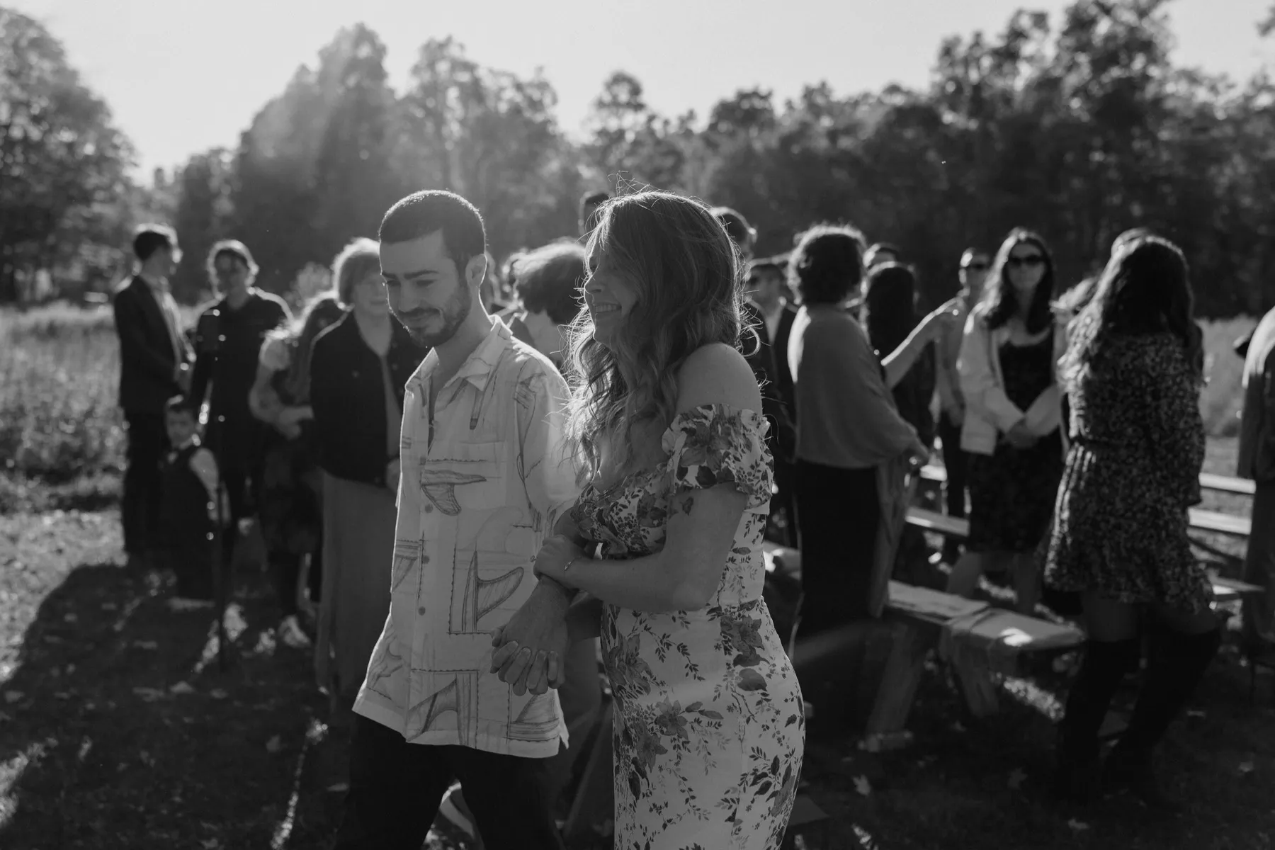Makena + Eric wedding ceremony at New Beginnings Farmstead, Kingston, NY