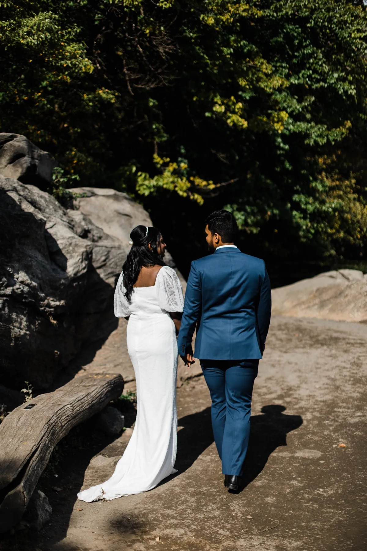 Clashani + Gihan during their elopement ceremony