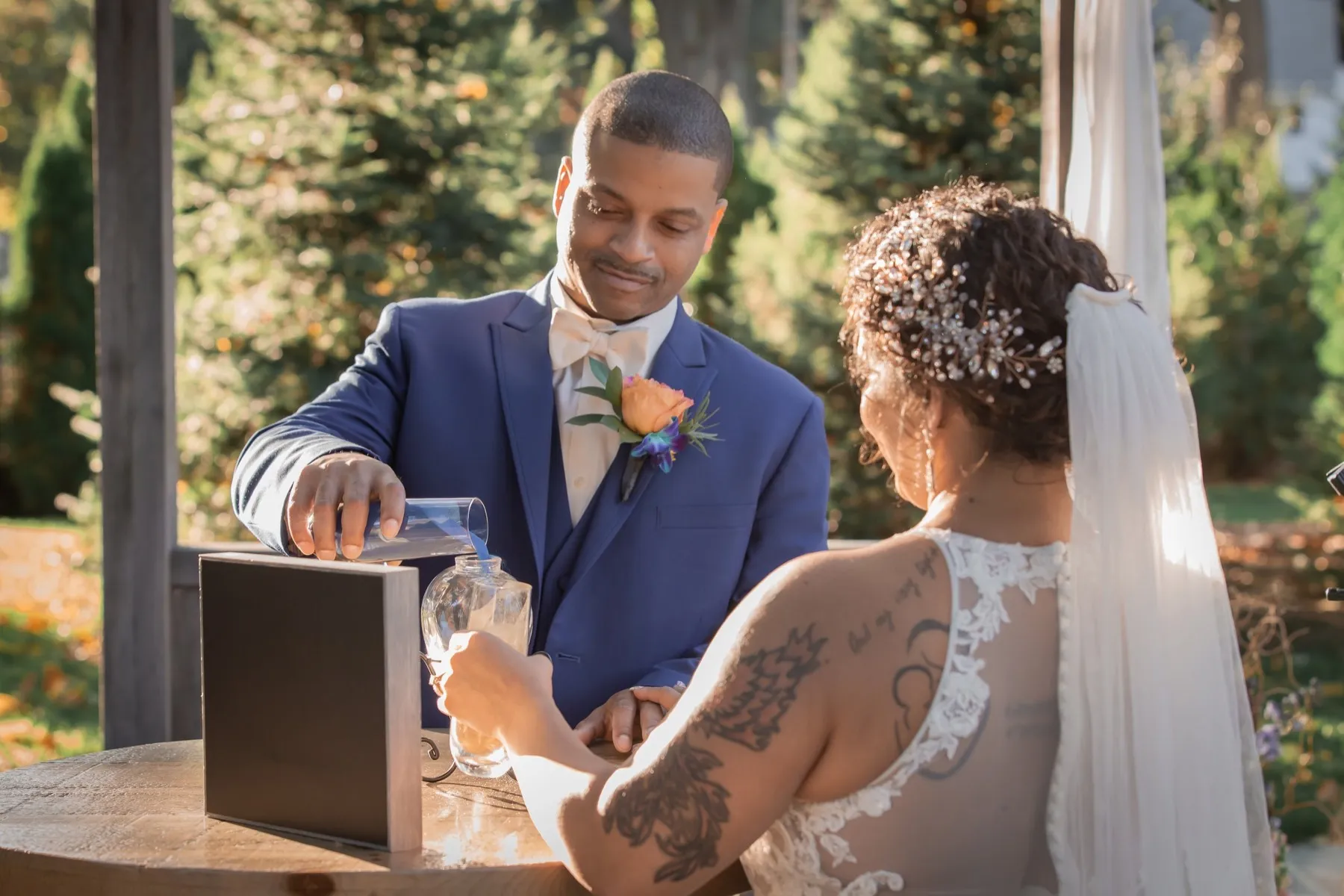 Wedding day moment for Millie + Rick at THC The Hops Company, CT