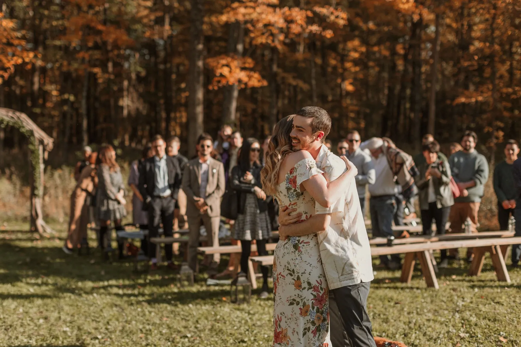 Wedding day moment for Makena + Eric at New Beginnings Farmstead, Kingston, NY