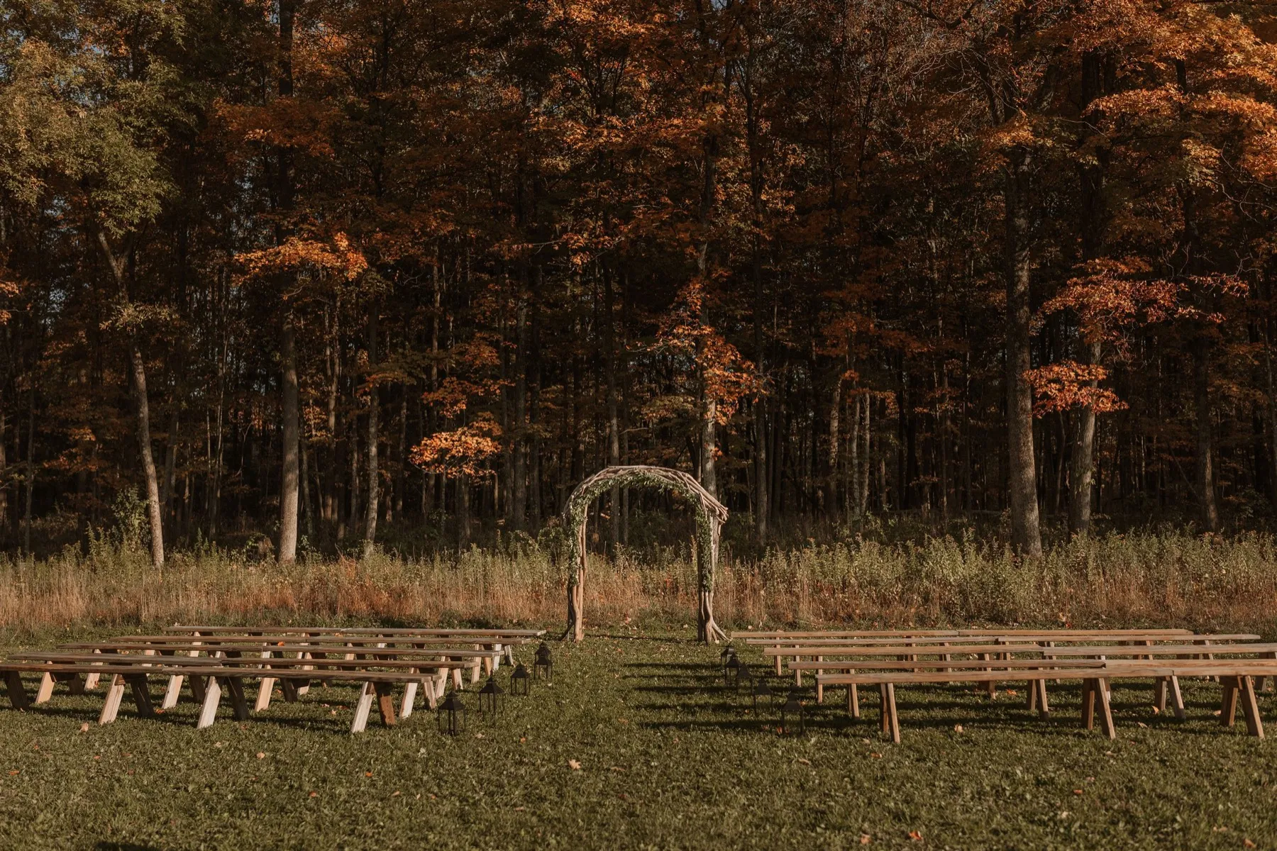 Makena + Eric wedding ceremony at New Beginnings Farmstead, Kingston, NY