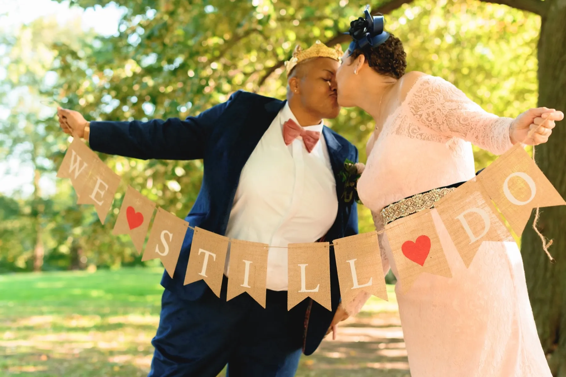 Veronica + Julie during their vow renewal ceremony