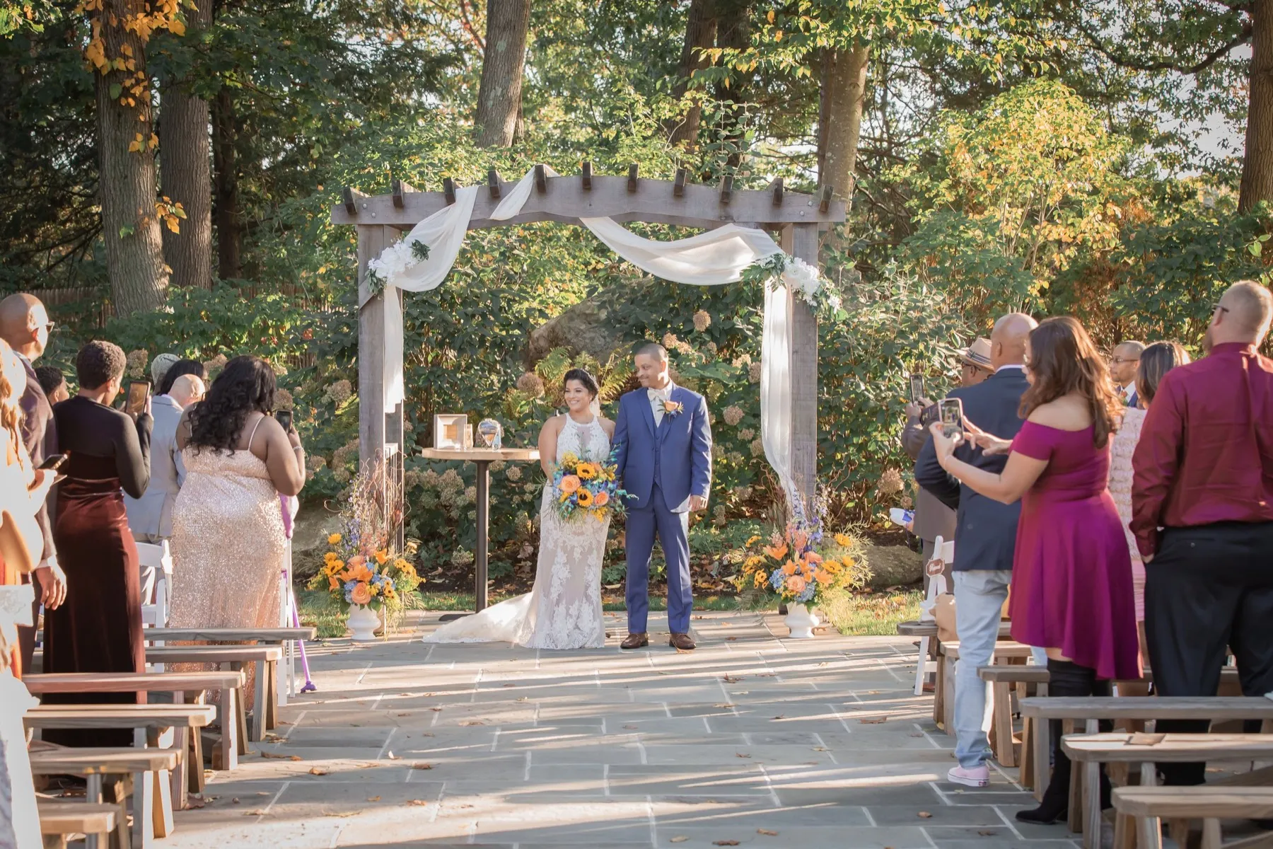 Millie + Rick wedding portrait at THC The Hops Company, CT