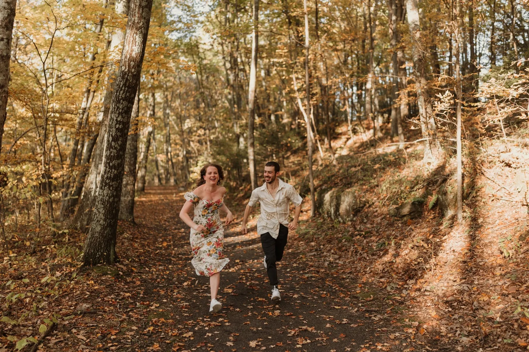 Makena + Eric wedding ceremony at New Beginnings Farmstead, Kingston, NY