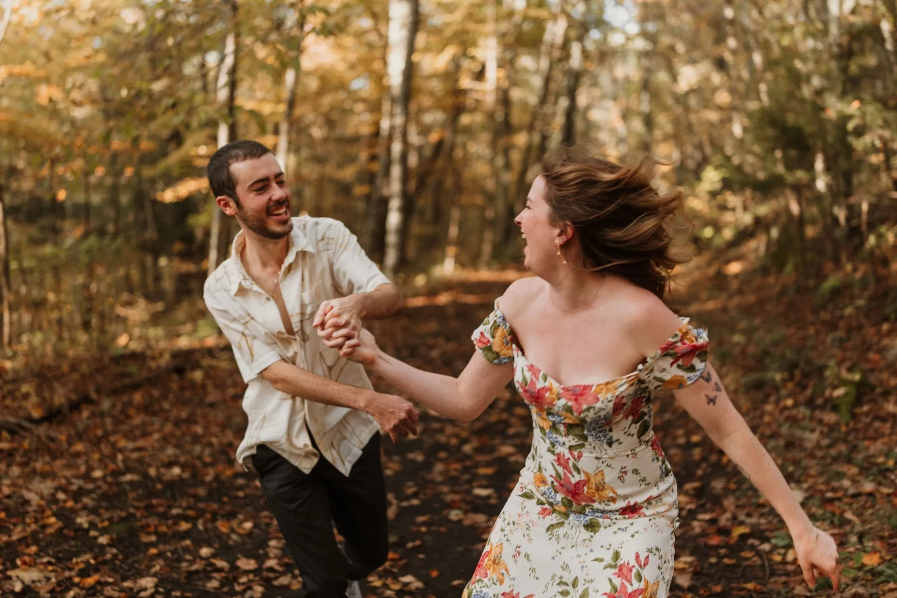 Makena + Eric during their secular wedding ceremony
