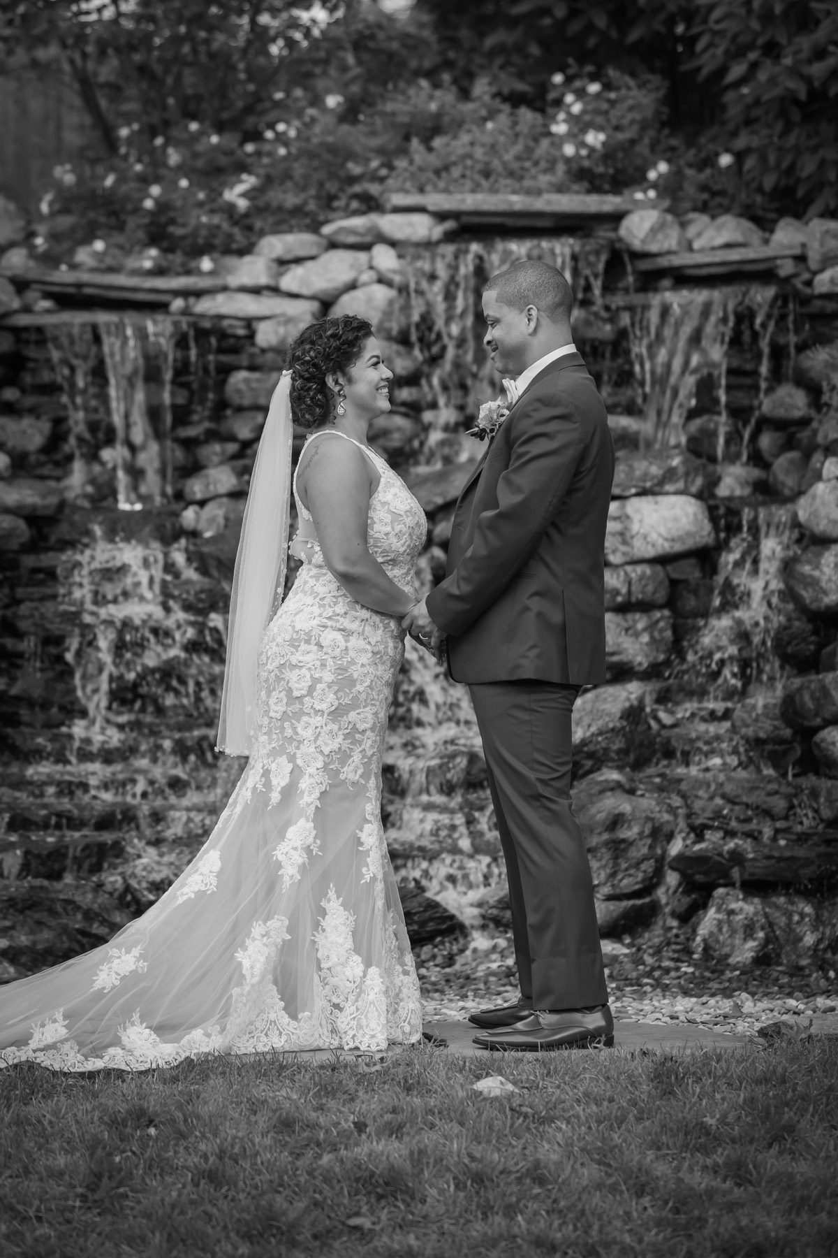 Millie + Rick wedding ceremony at THC The Hops Company, CT
