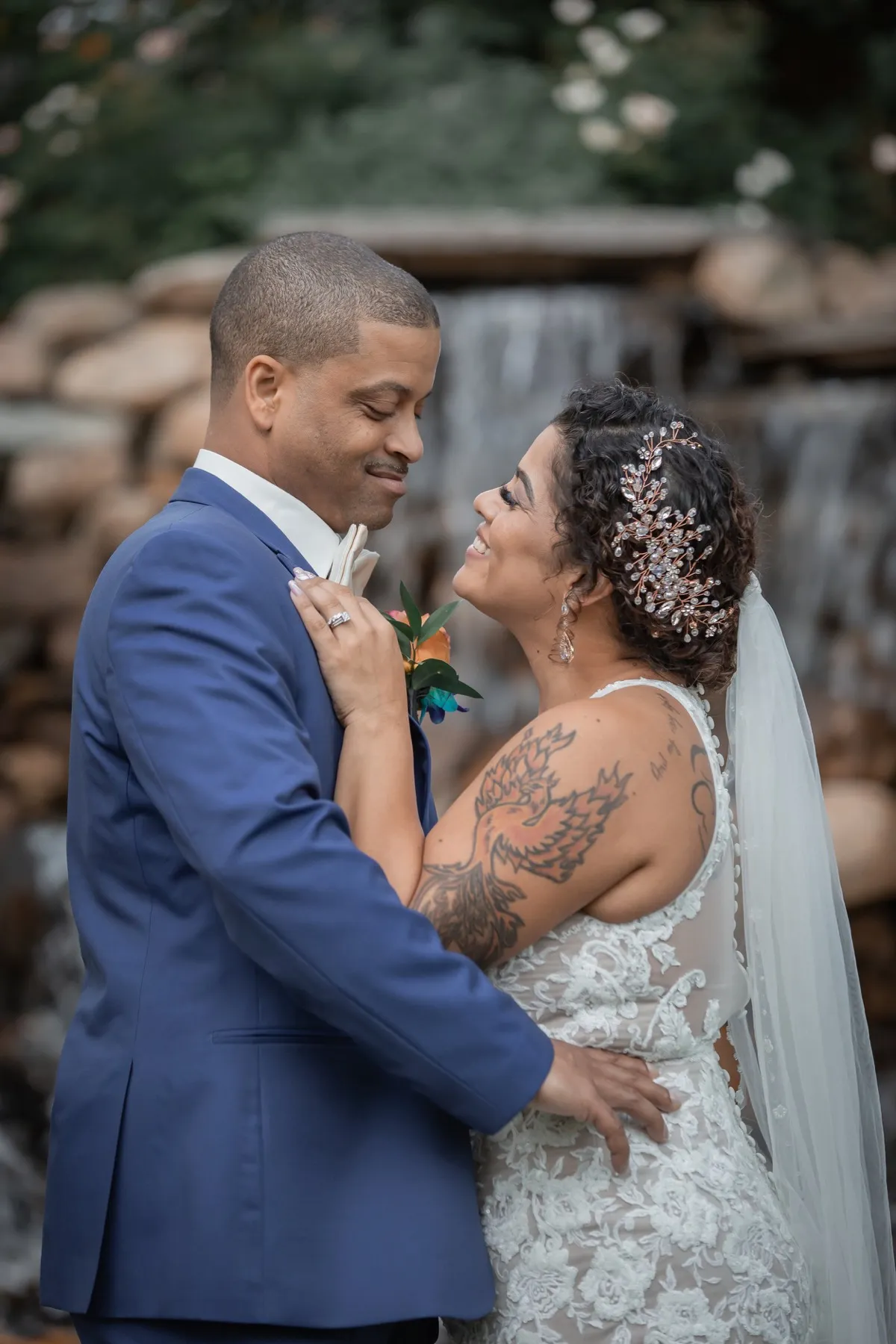 Millie + Rick exchanging vows at THC The Hops Company, CT