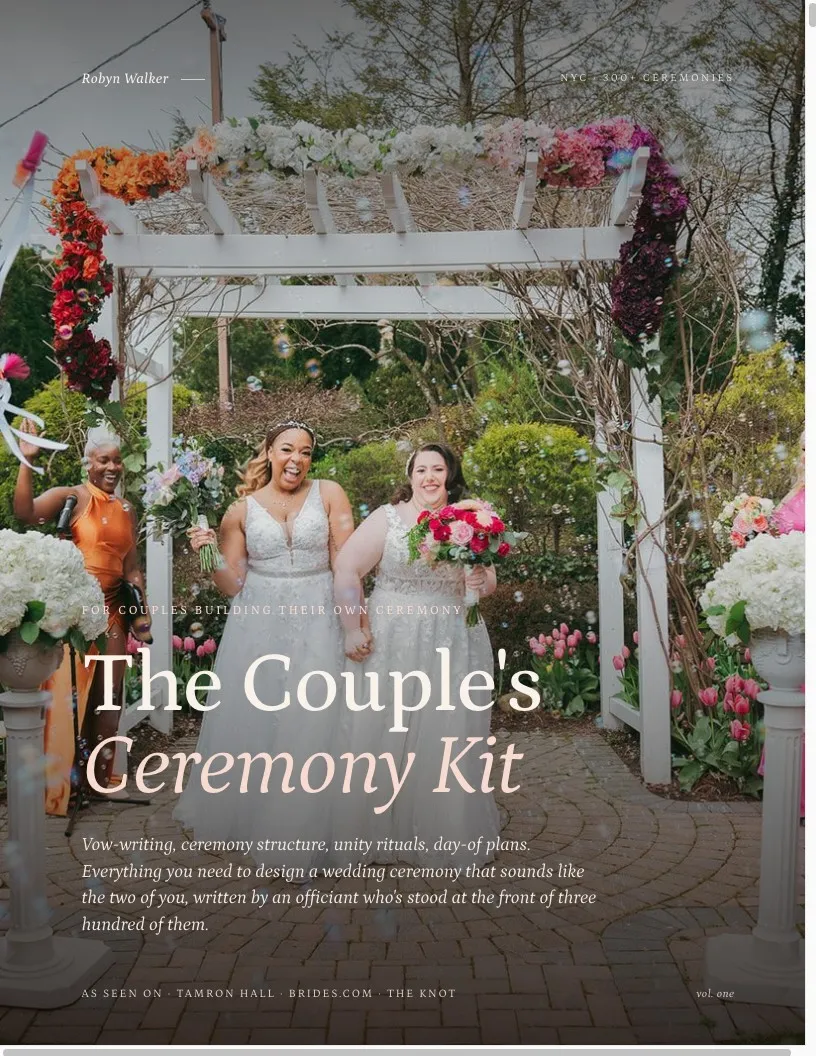 The Couple's Ceremony Kit cover