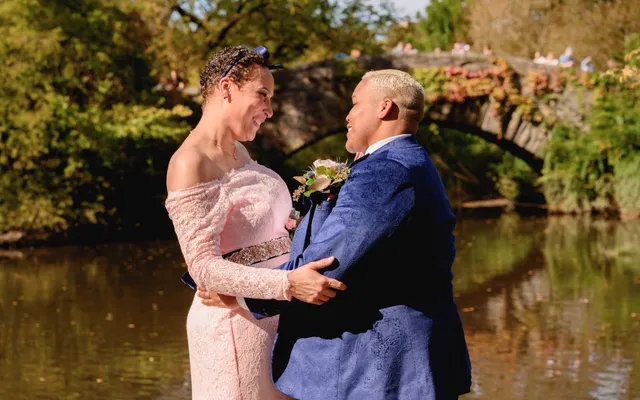 An LGBTQ+ wedding ceremony in NYC