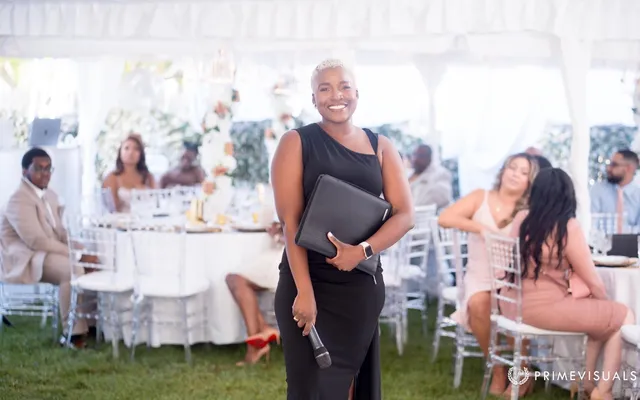 A wedding ceremony moment with Robyn Ashley Weddings