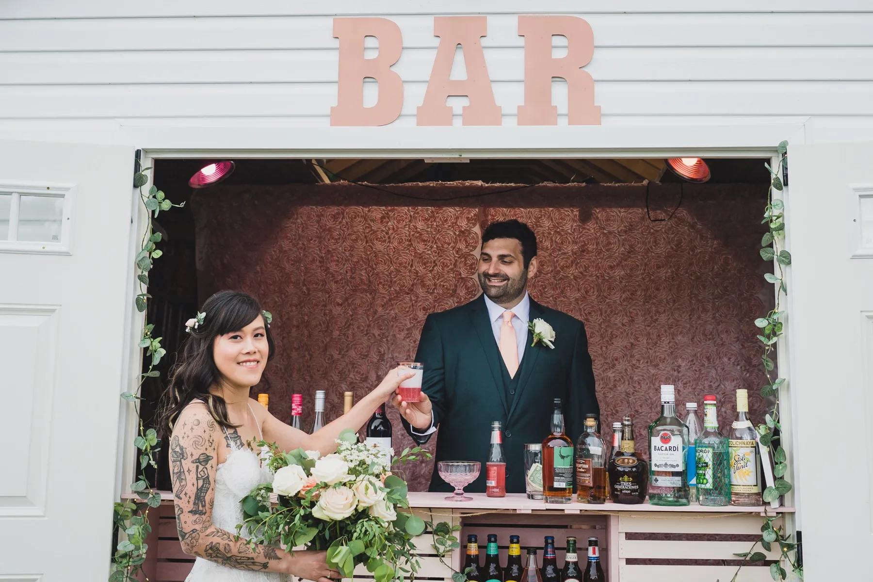Patricia + Allen on their wedding day