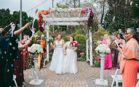 A wedding ceremony in New York